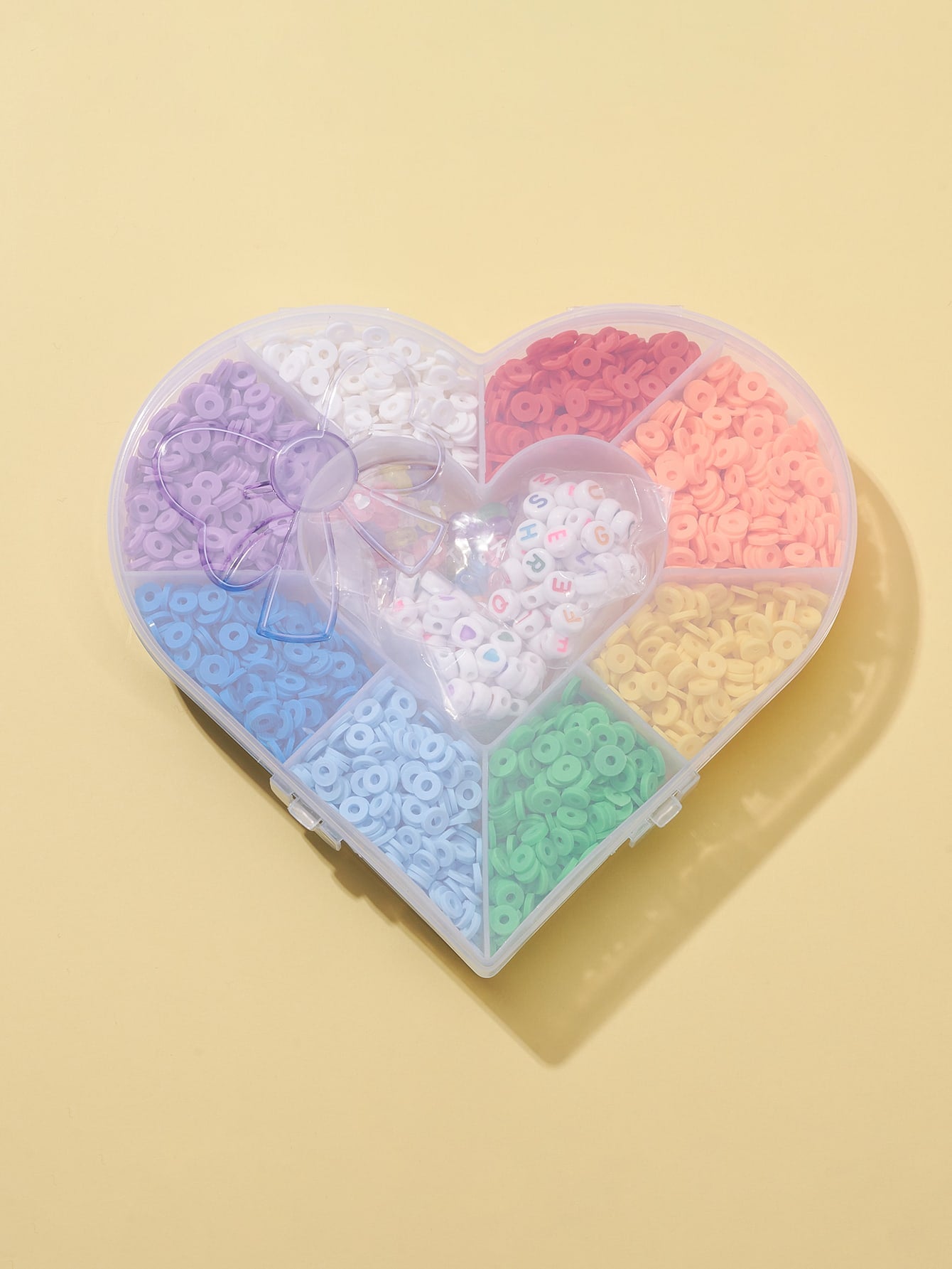 1box Heart Letter Detail DIY Bead