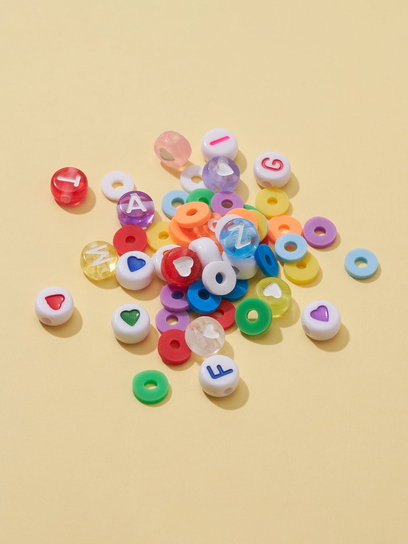 1box Heart Letter Detail DIY Bead