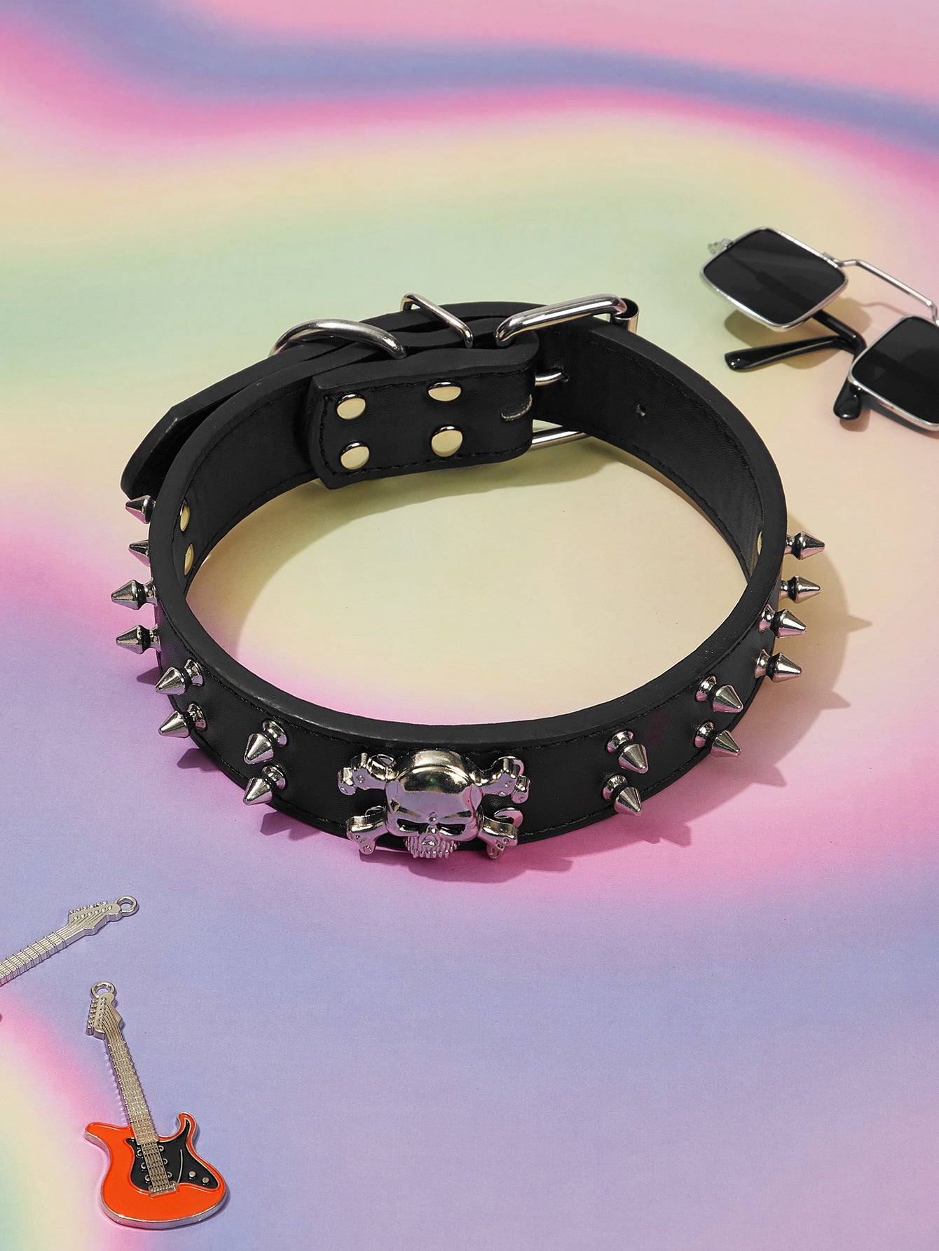 1pc Skeleton Decor Pet Collar