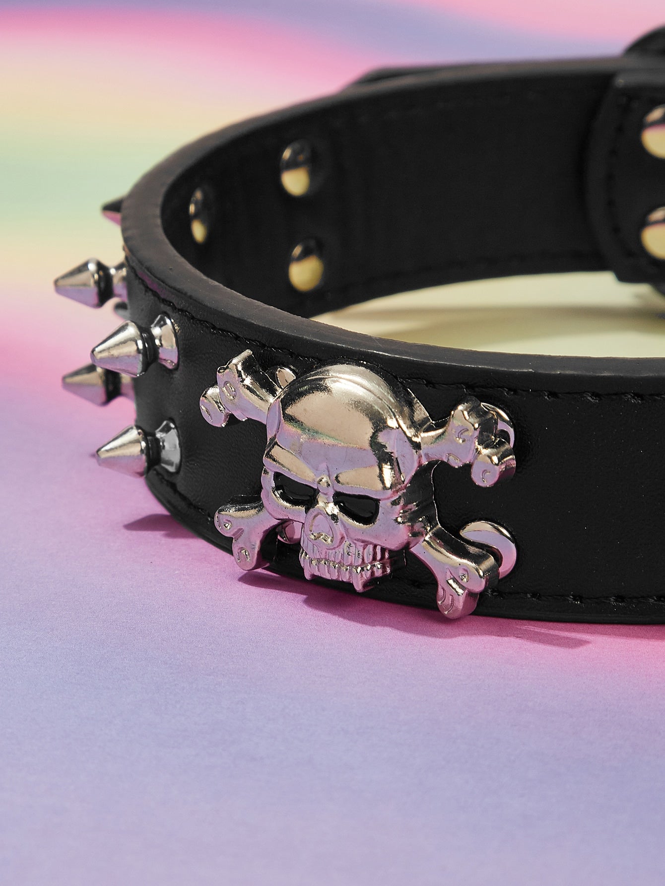 1pc Skeleton Decor Pet Collar