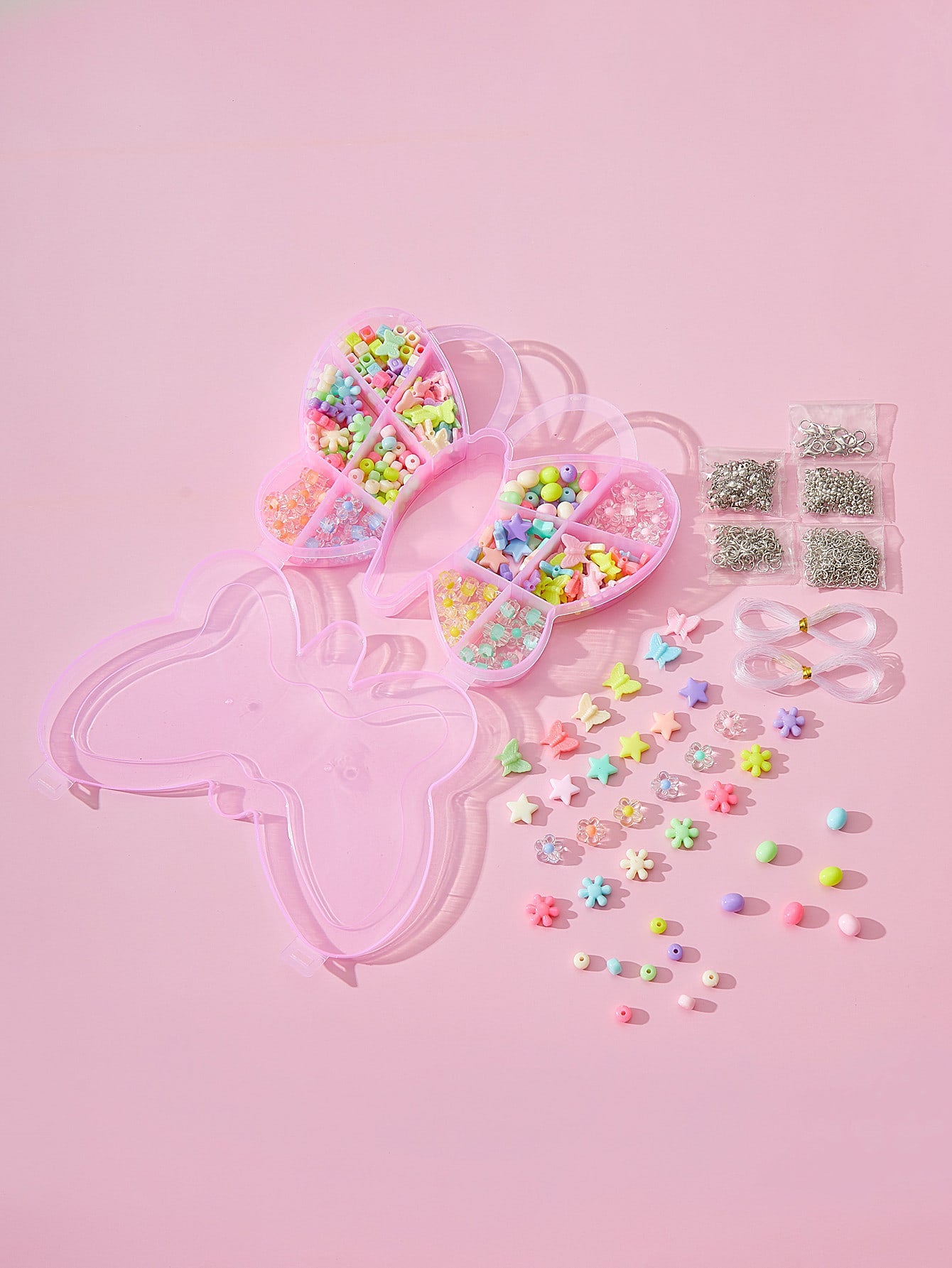 1box Random Color Bead Design DIY Jewelry Accessory Set