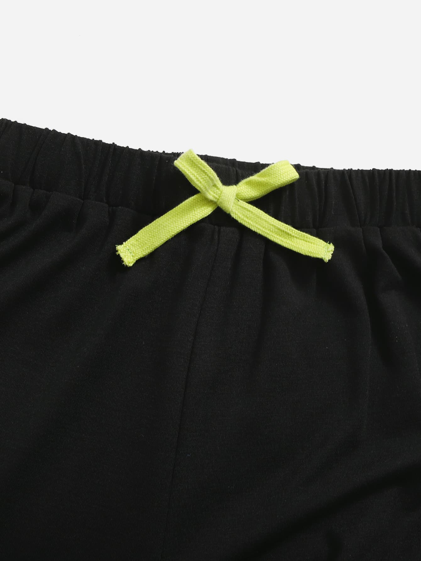 Boys Neon Lime Gamepad Print Tee Bow Front Shorts