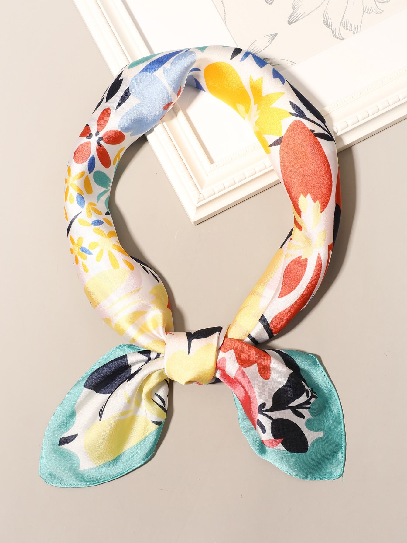 Flower Print Bandana