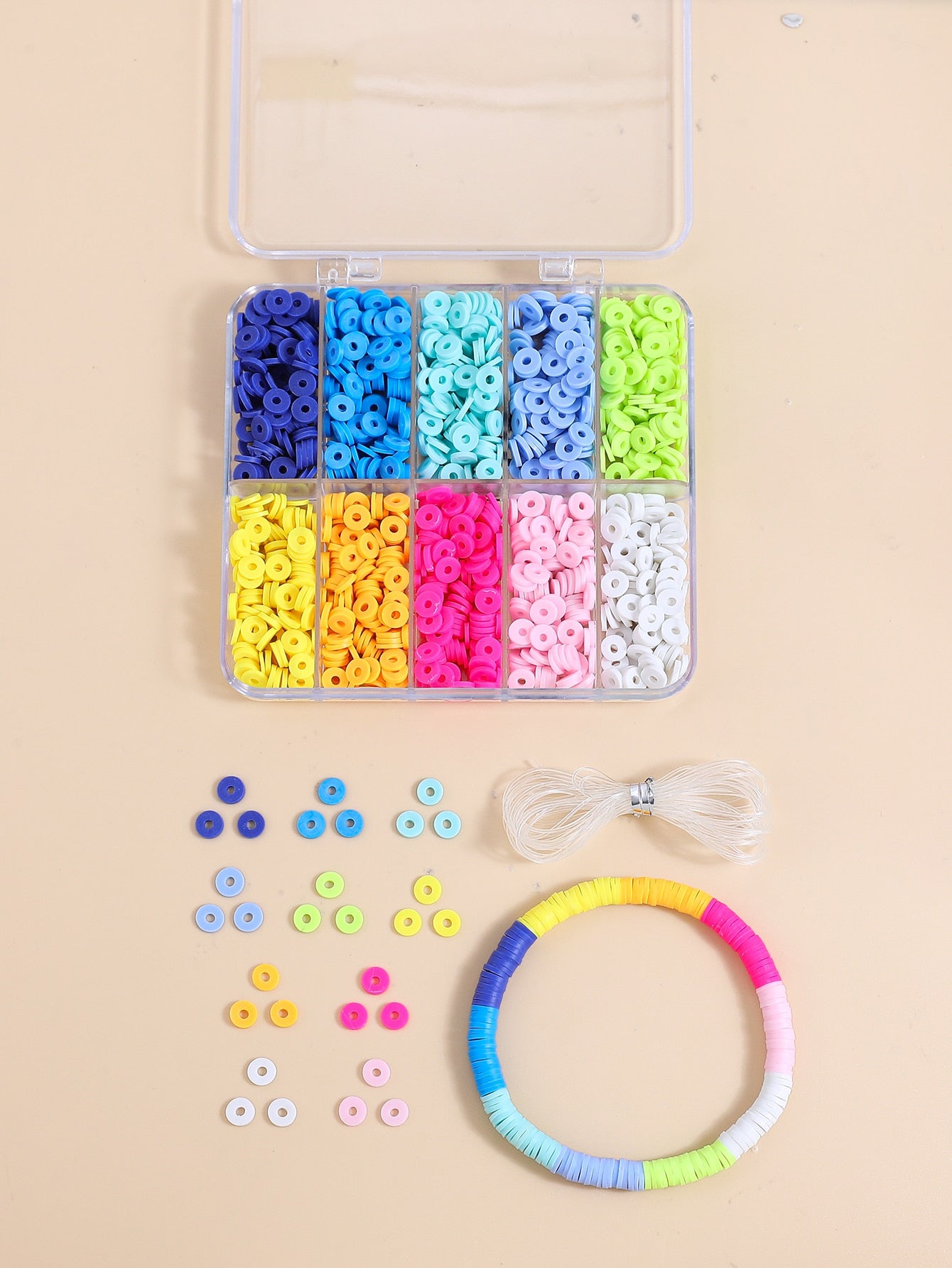 1box Random Color Bead Design DIY Jewelry Accessory Set