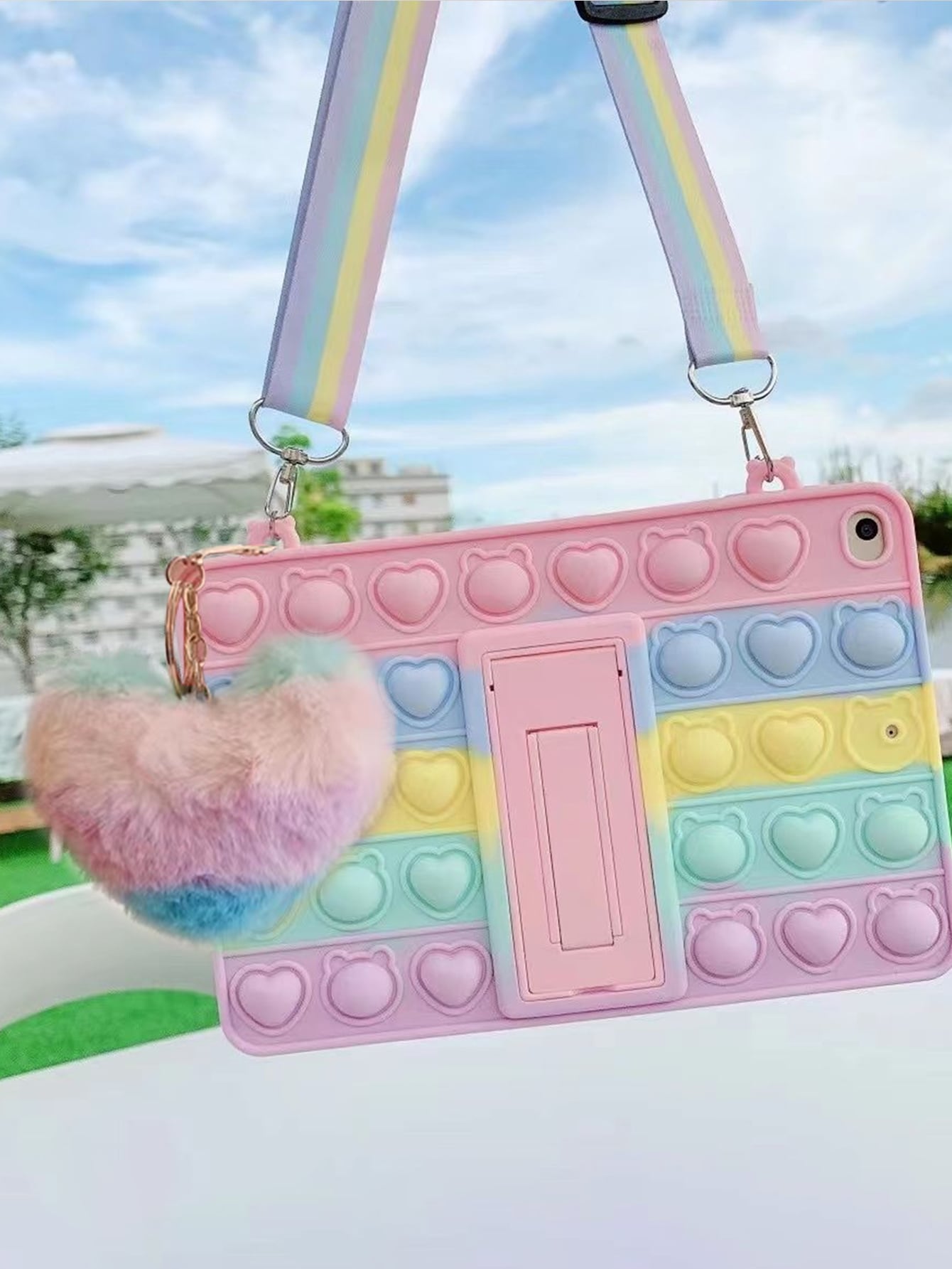 Push Pop Bubble Fidget Case Compatible With iPad