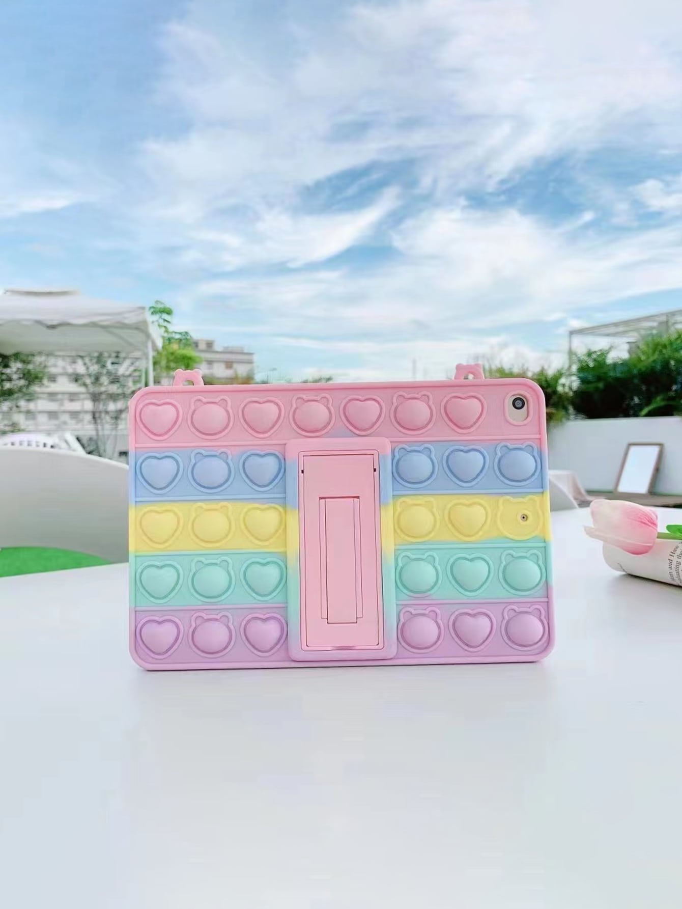 Push Pop Bubble Fidget Case Compatible With iPad