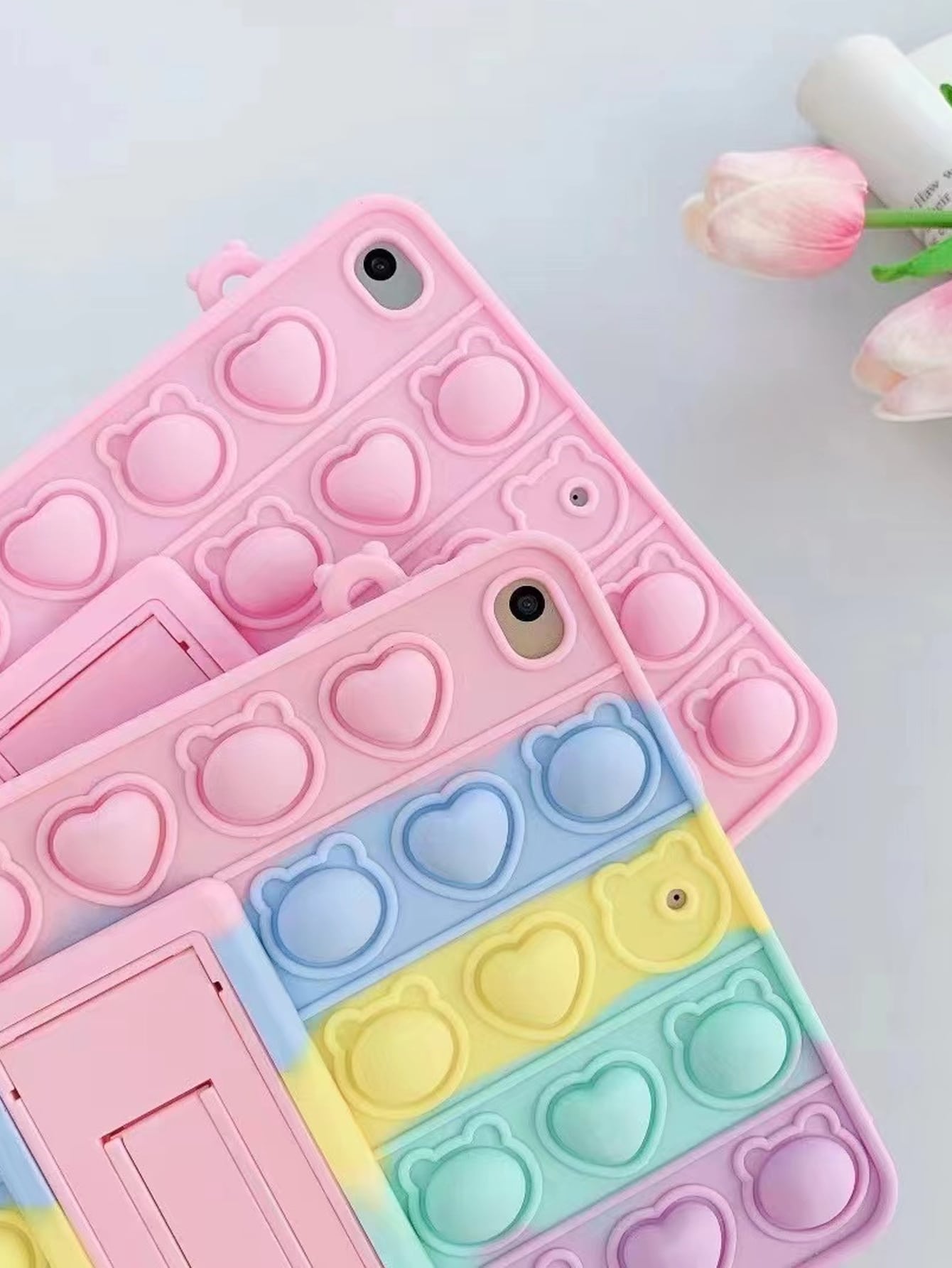 Push Pop Bubble Fidget Case Compatible With iPad