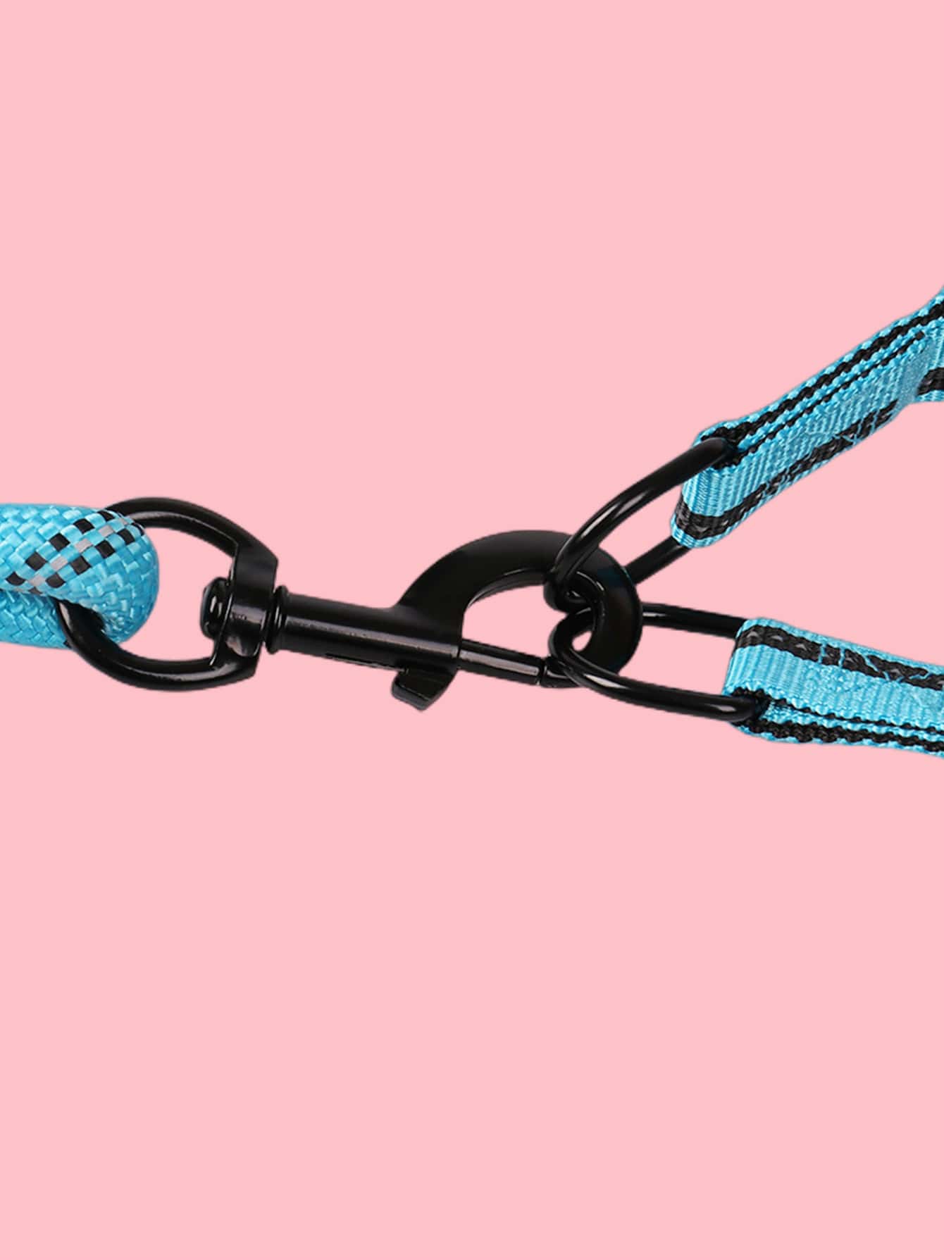 2pcs Random Color Reflective Pet Leash Harness Set