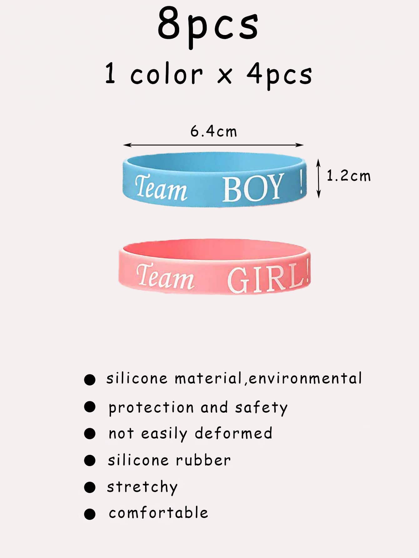 8pcs Letter Graphic Party Bracelet