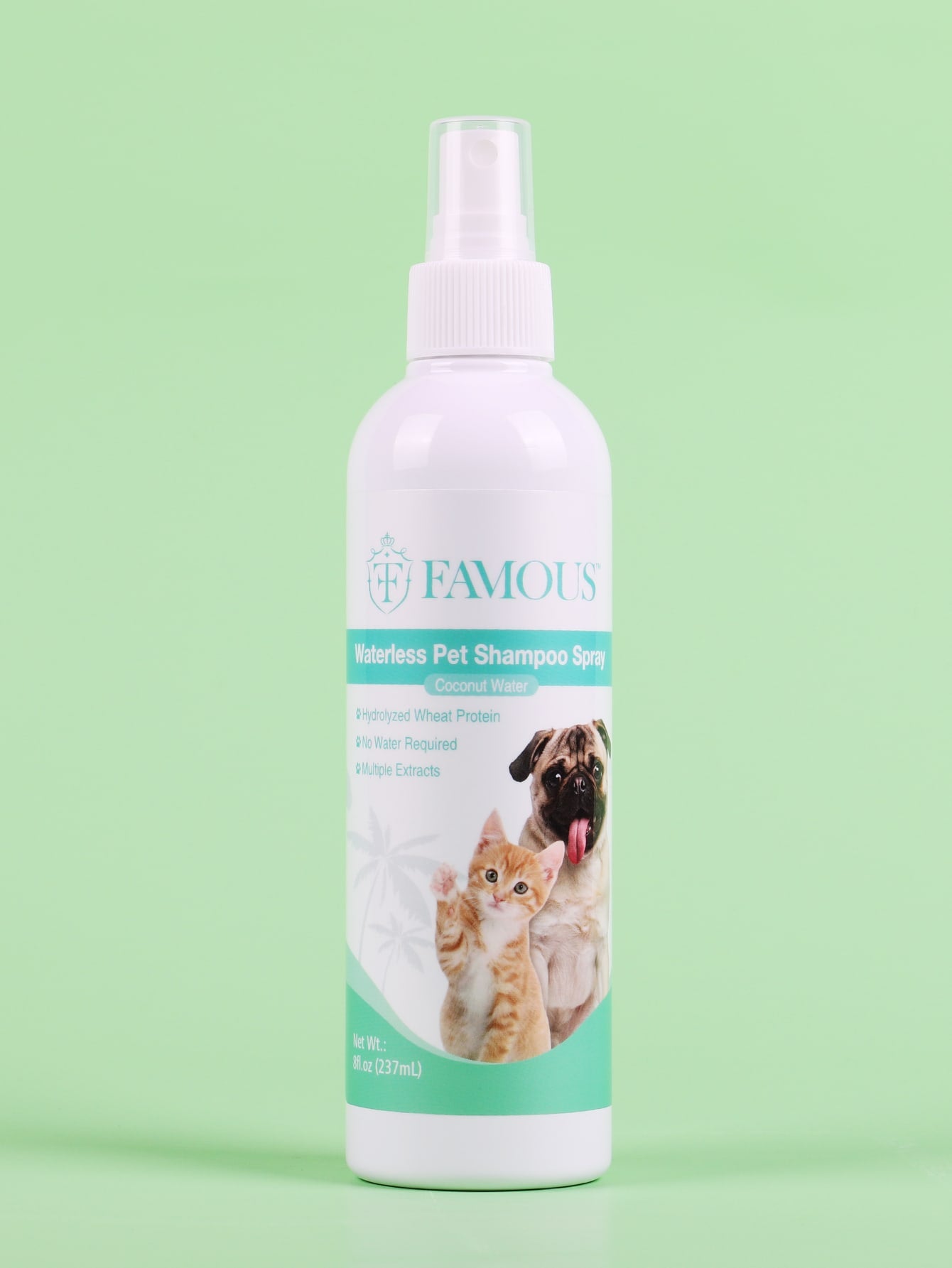 1pc 237ML Waterless Pet Shampoo Spray