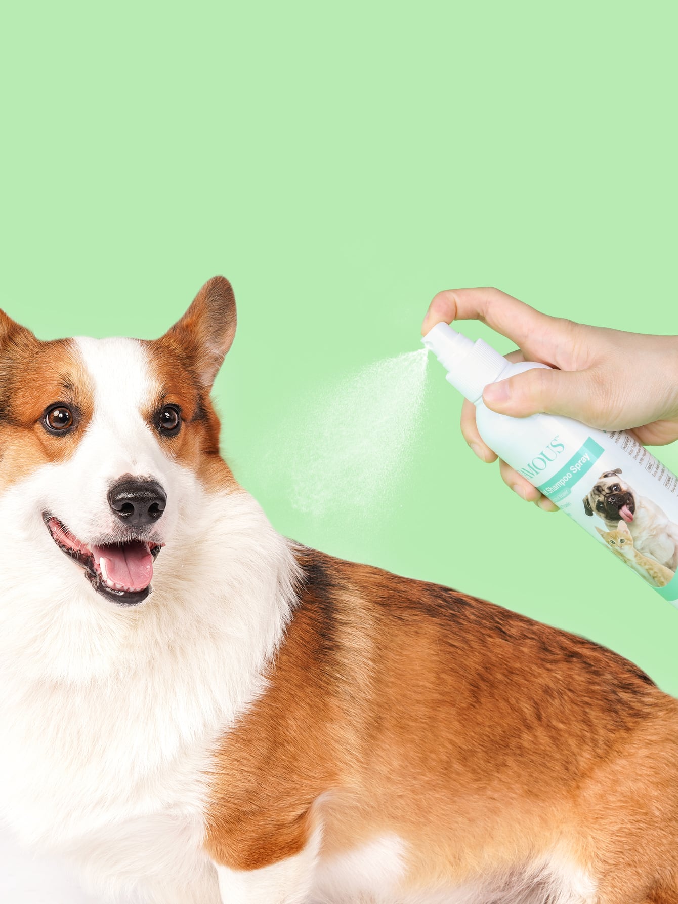1pc 237ML Waterless Pet Shampoo Spray