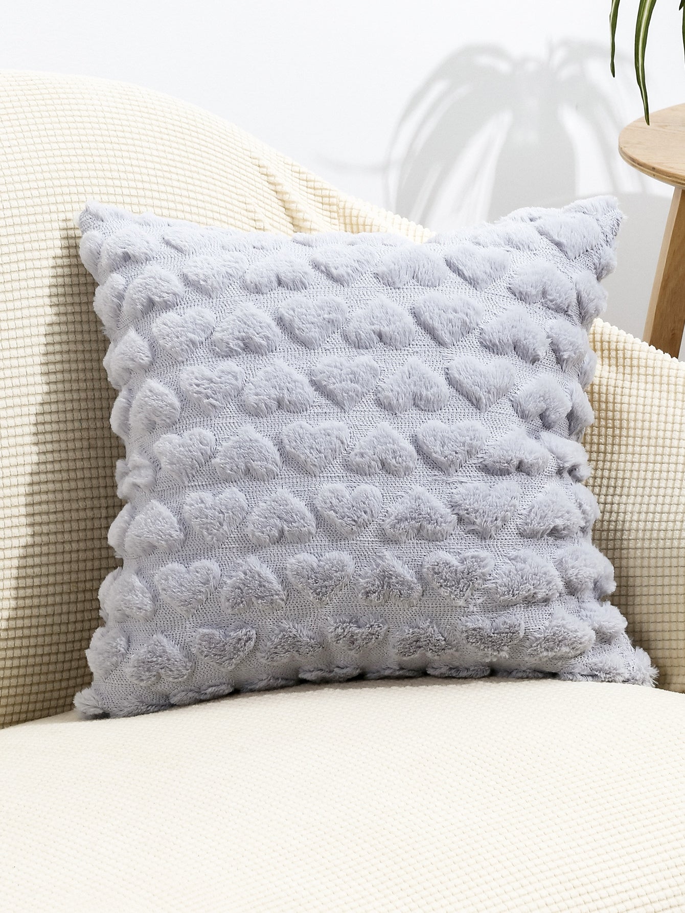 Heart Pattern Cushion Cover Without Filler
