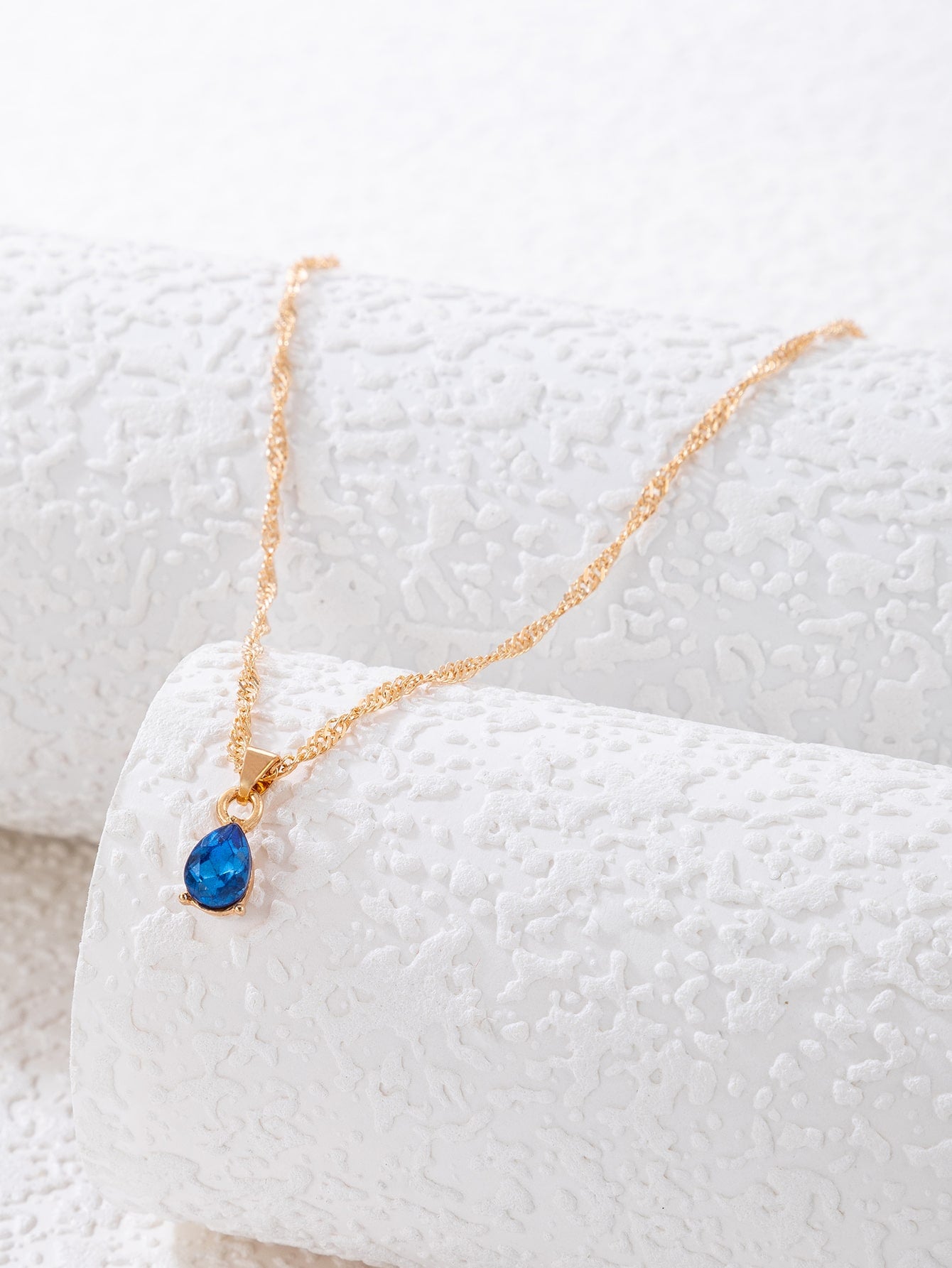 Cubic Zirconia Round Charm Necklace