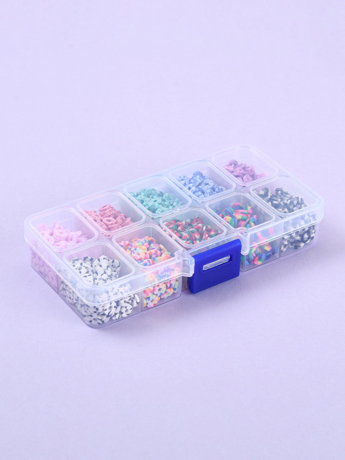 1box Color Block Round DIY Jewelry Accessory