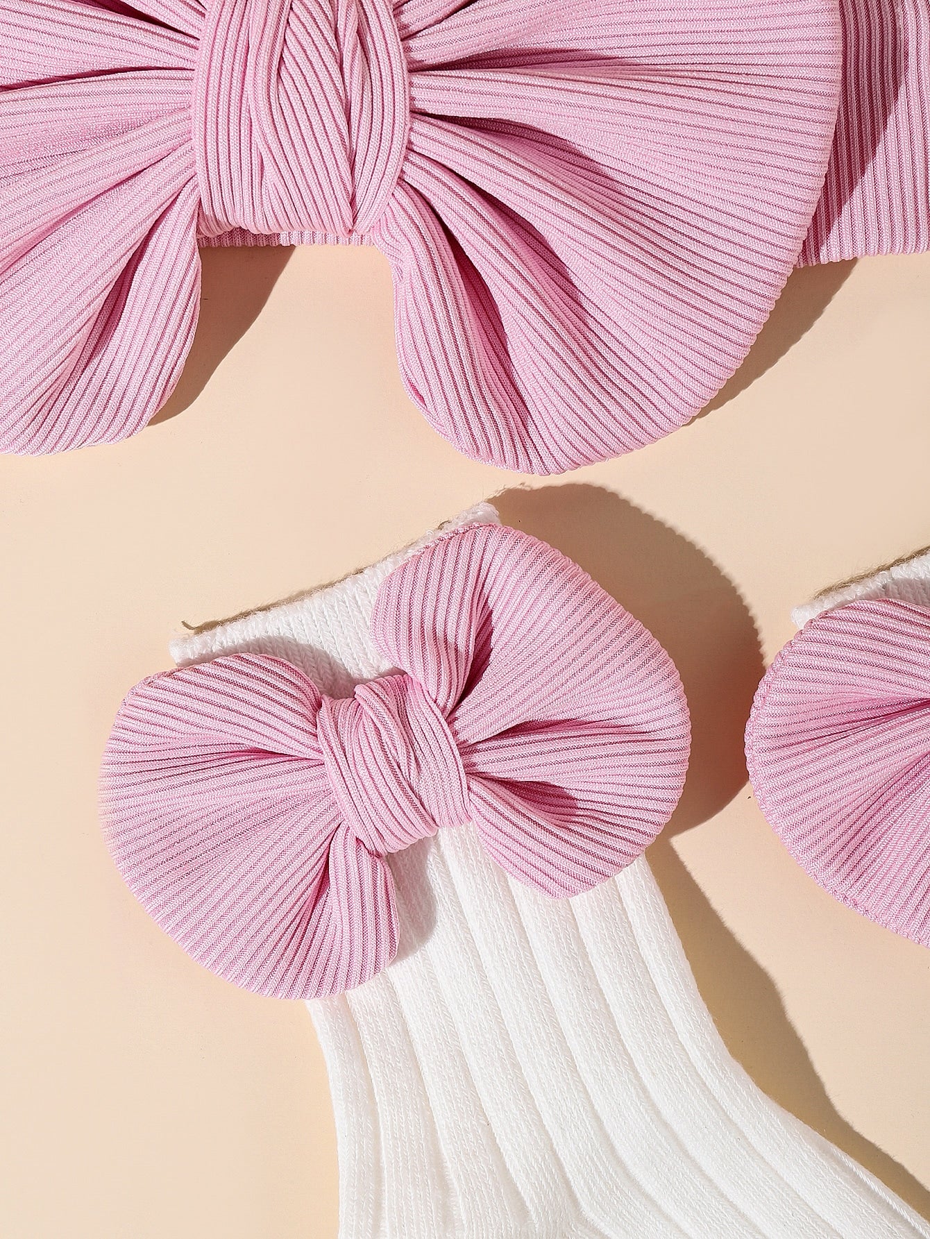 1pair Baby Bow Decor Socks 1pc Headband