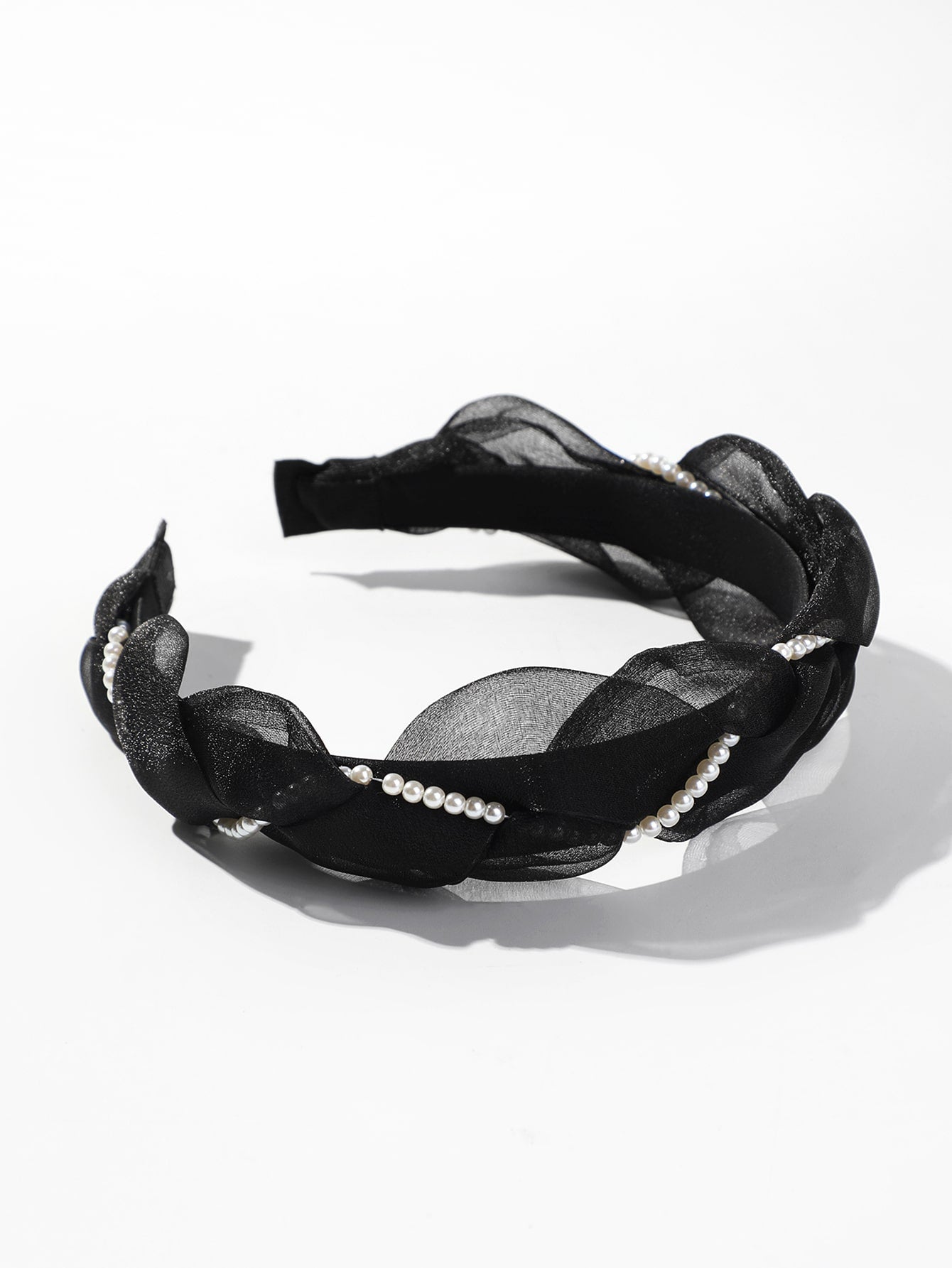 Faux Pearl Decor Headband