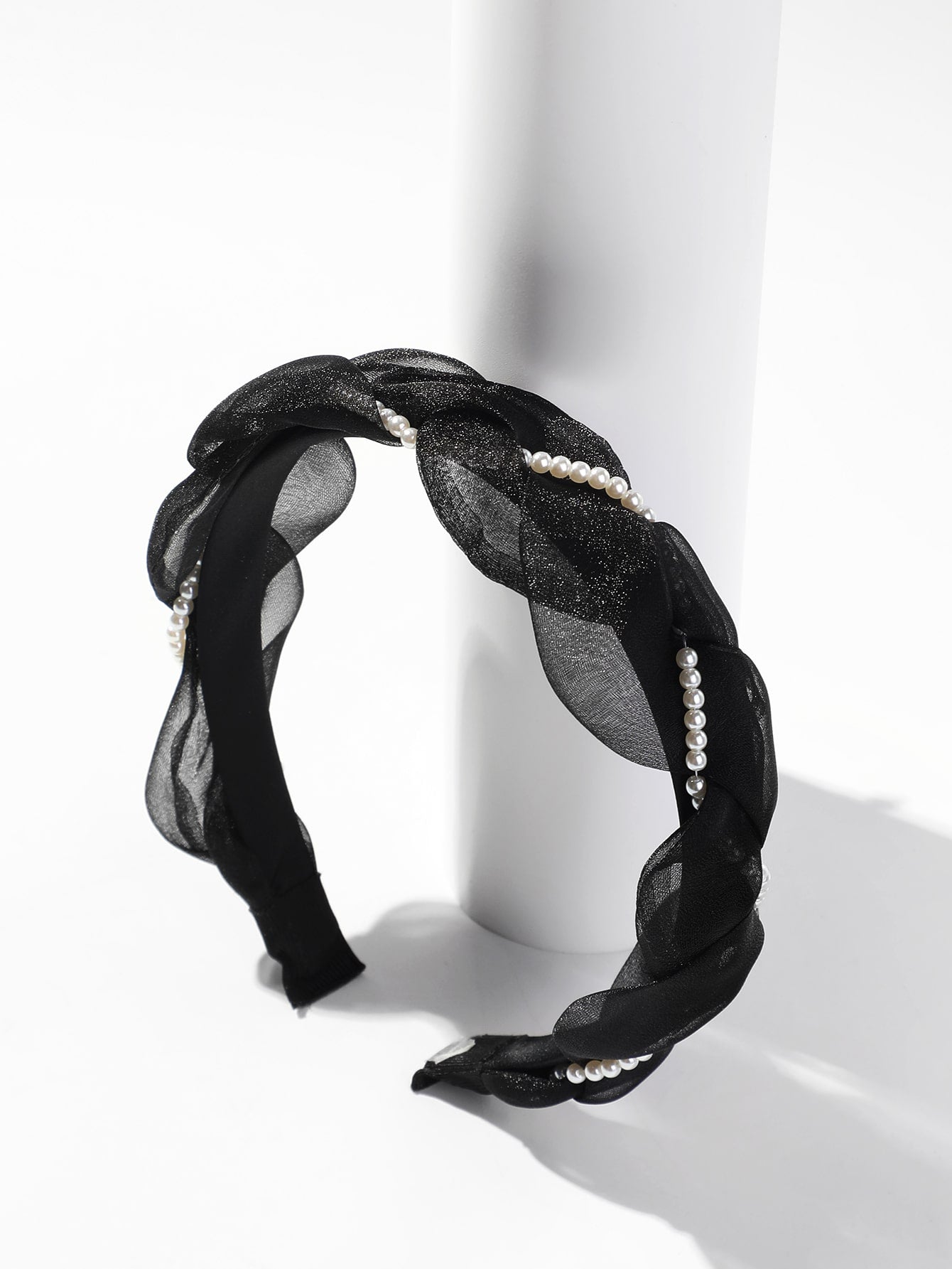 Faux Pearl Decor Headband