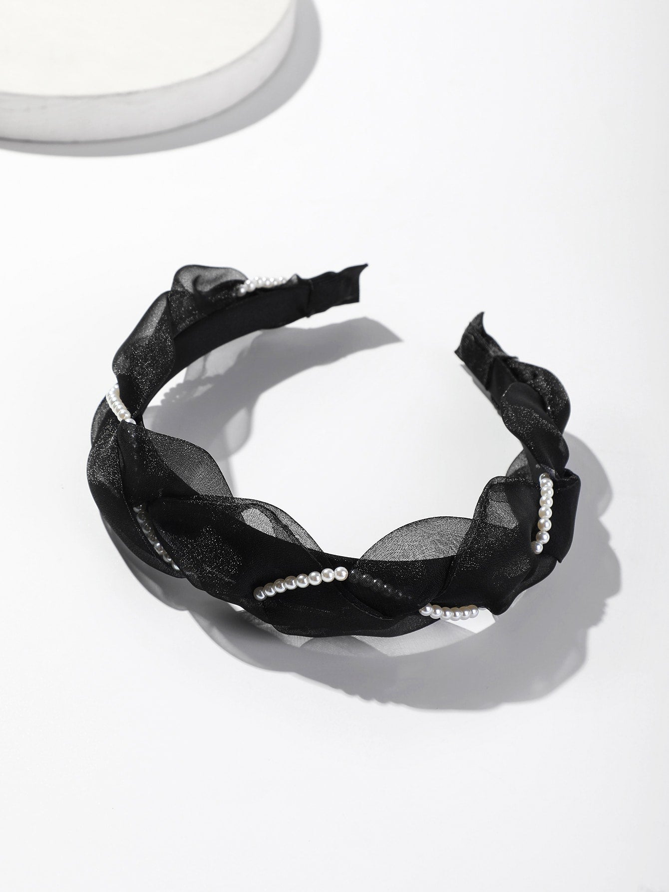 Faux Pearl Decor Headband