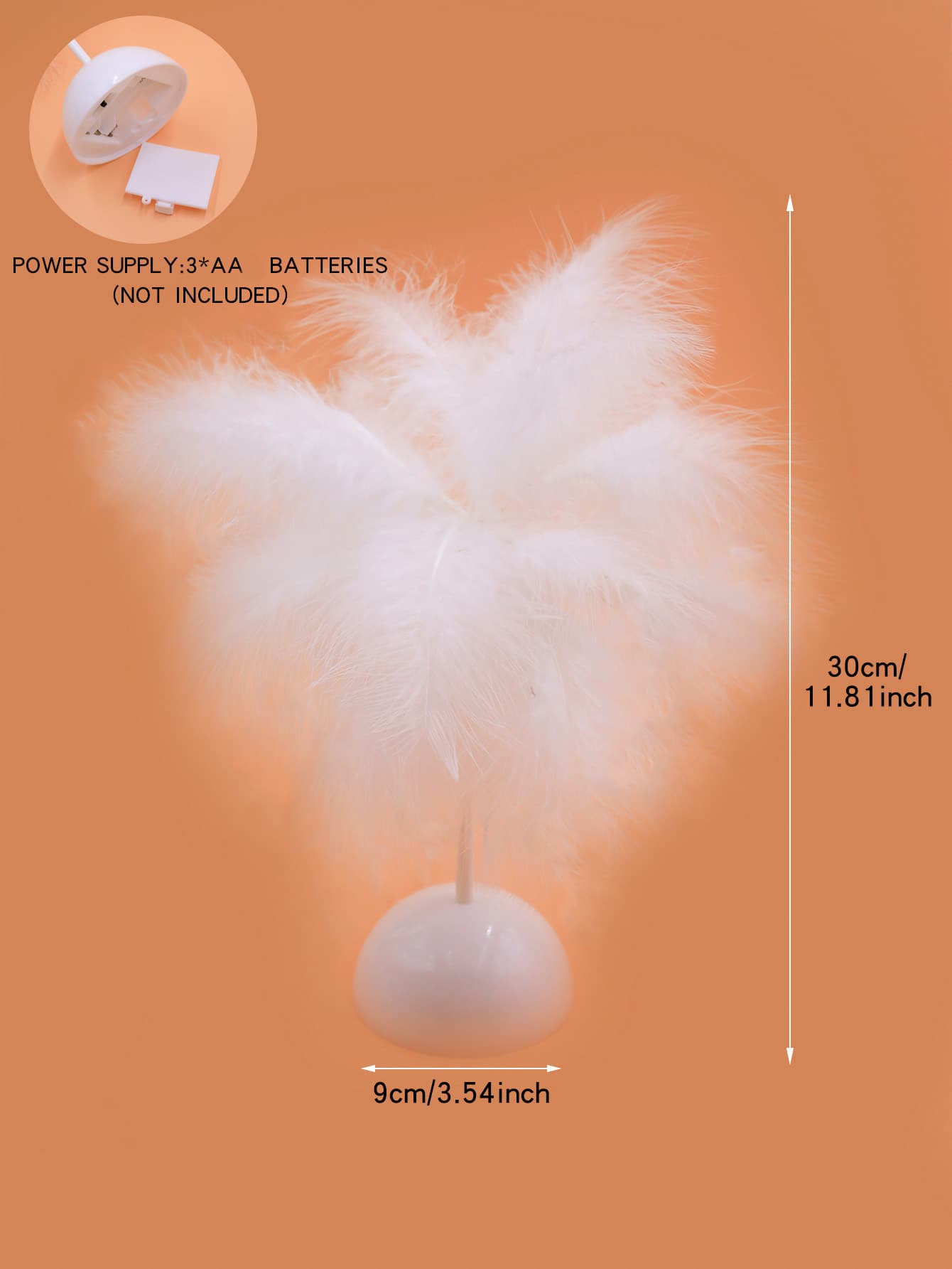 Feather Decor Table Lamp
