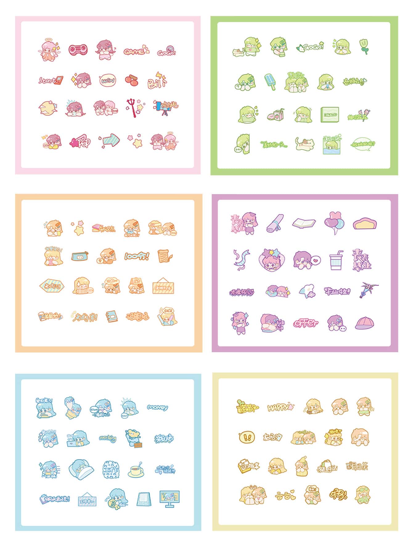 40pcs Cartoon Graphic Random Sticker