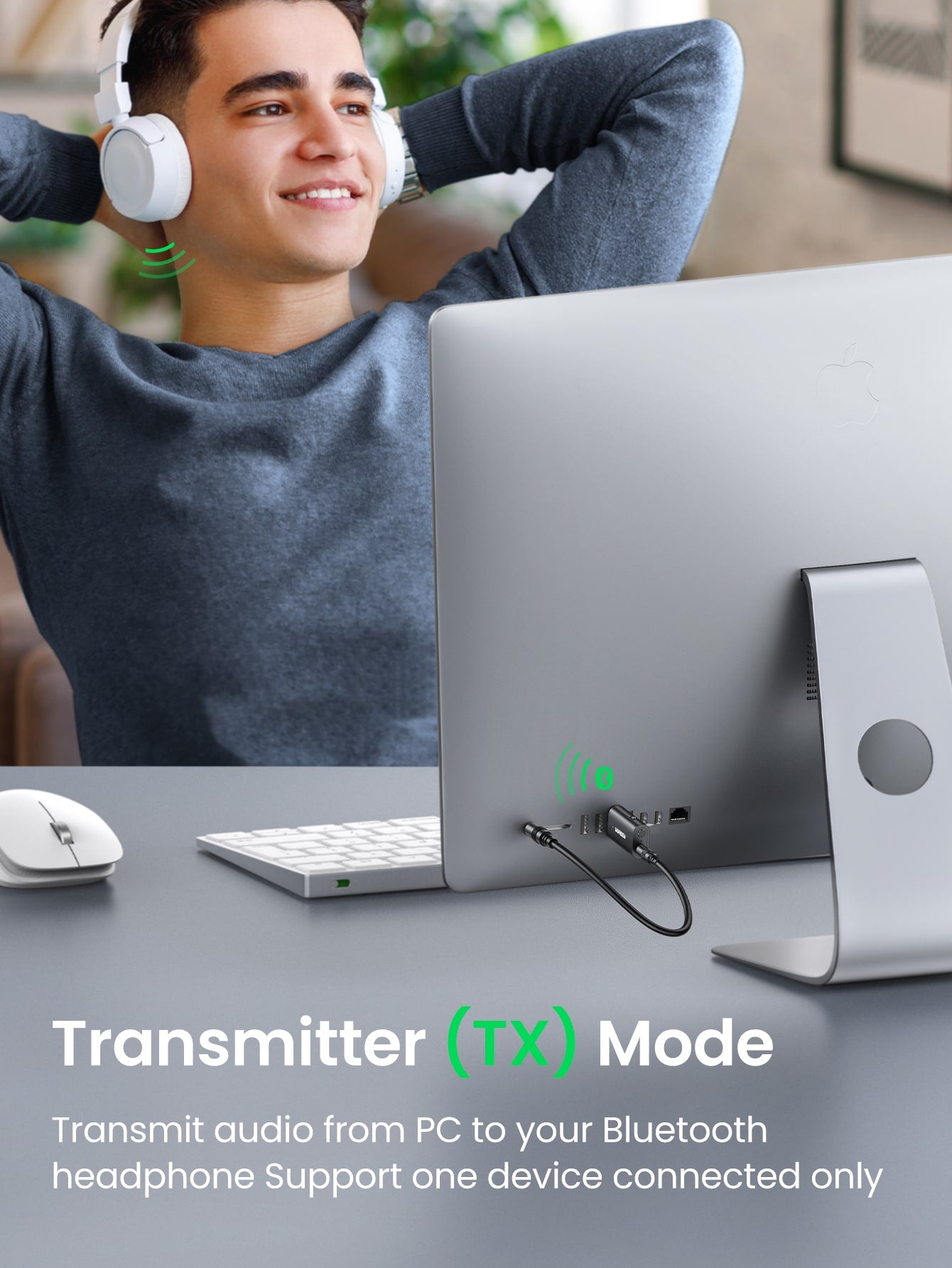 UGREEN 2 In 1 Receiver Transmitter Compatible With Bluetooth