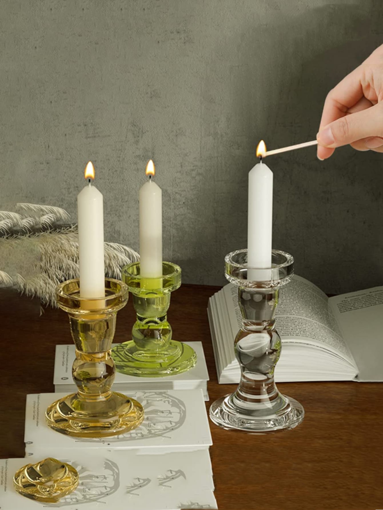 1pc Candle Holder Shaped DIY Silicone Mold
