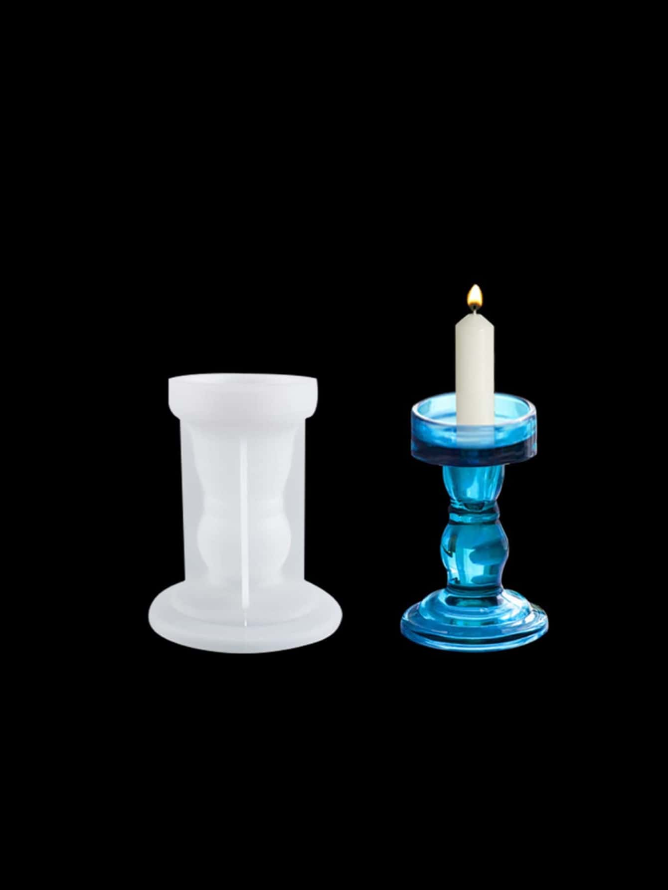 1pc Candle Holder Shaped DIY Silicone Mold