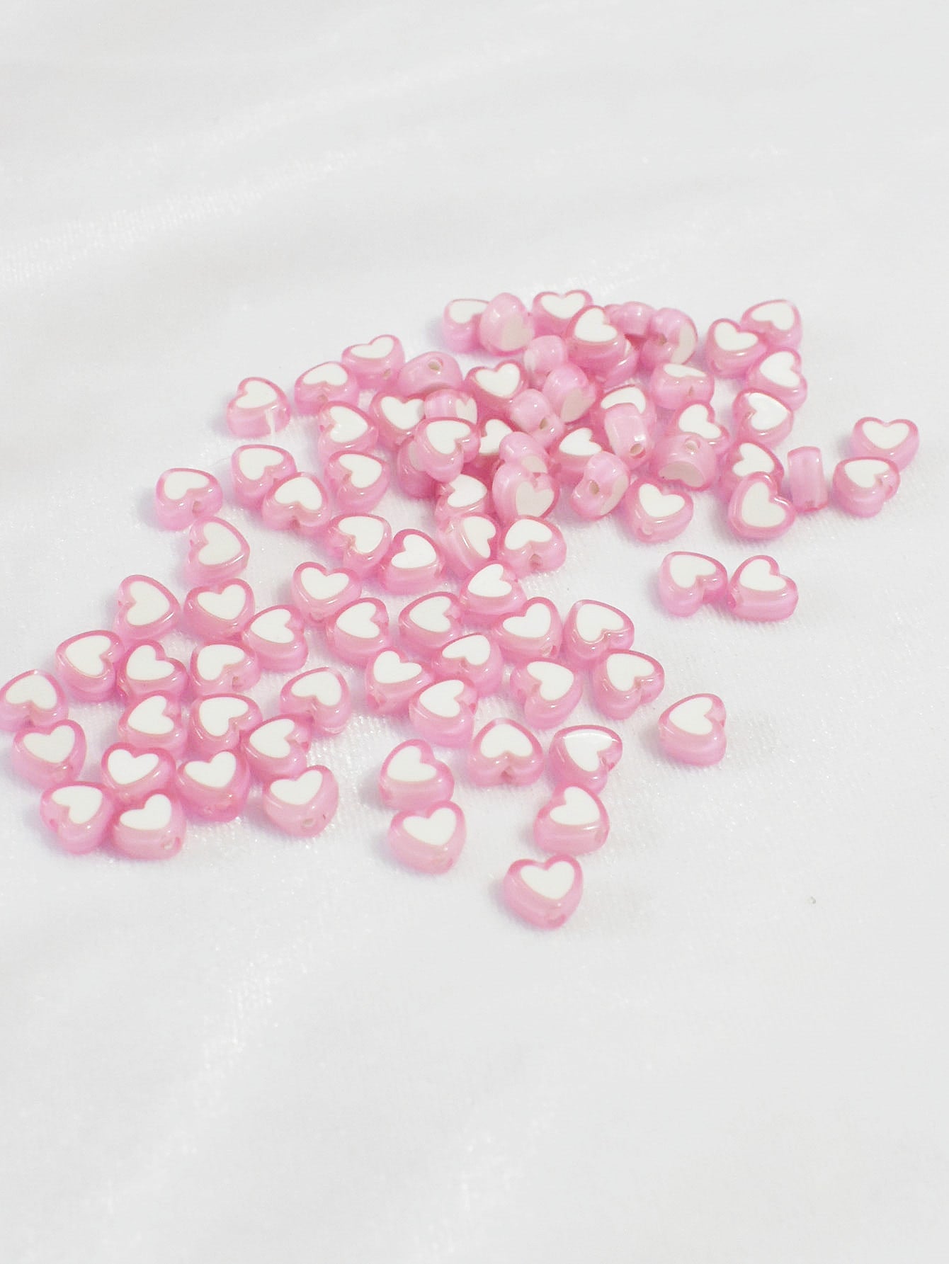 1box Heart Shaped DIY Bead 1box Elastic String