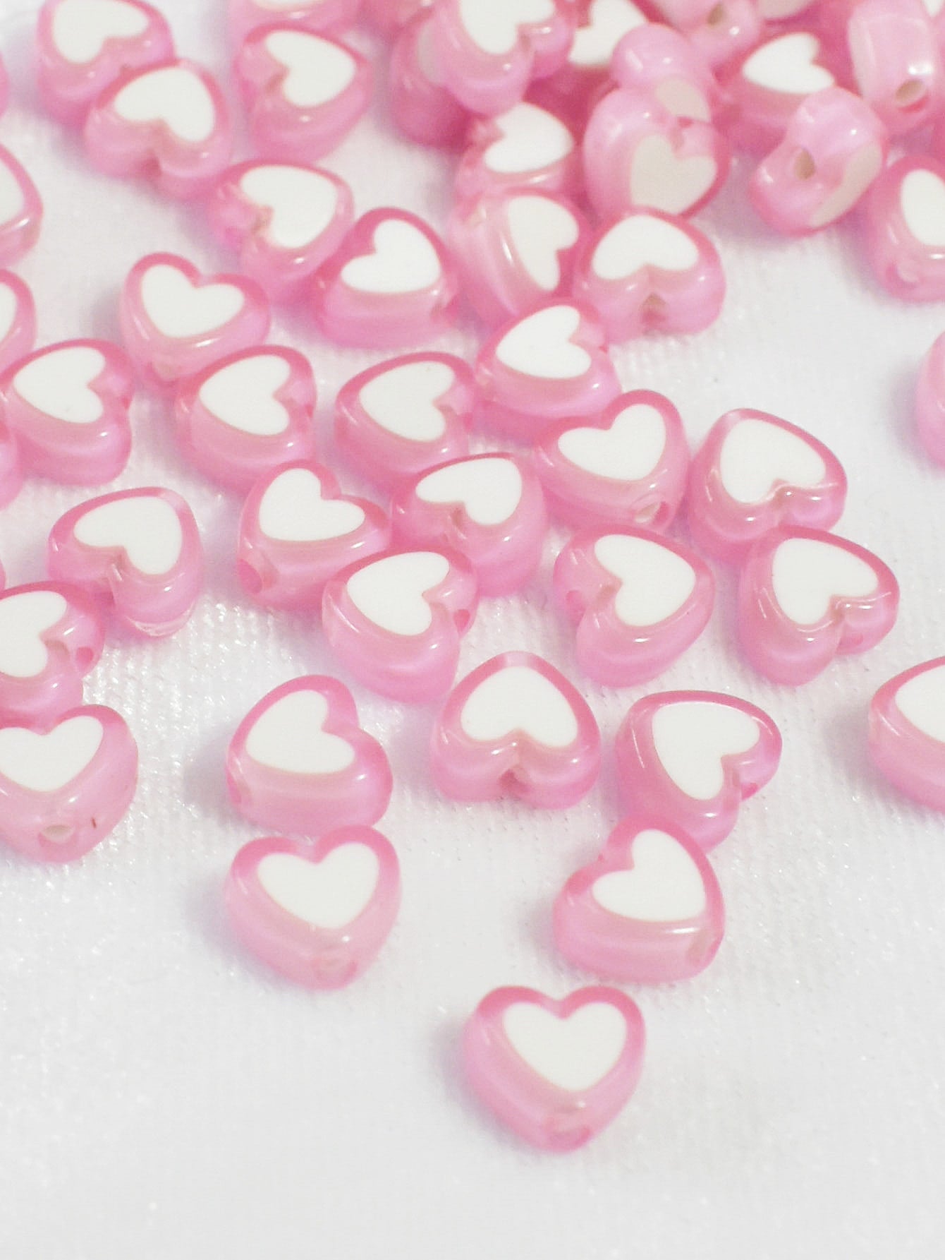 1box Heart Shaped DIY Bead 1box Elastic String