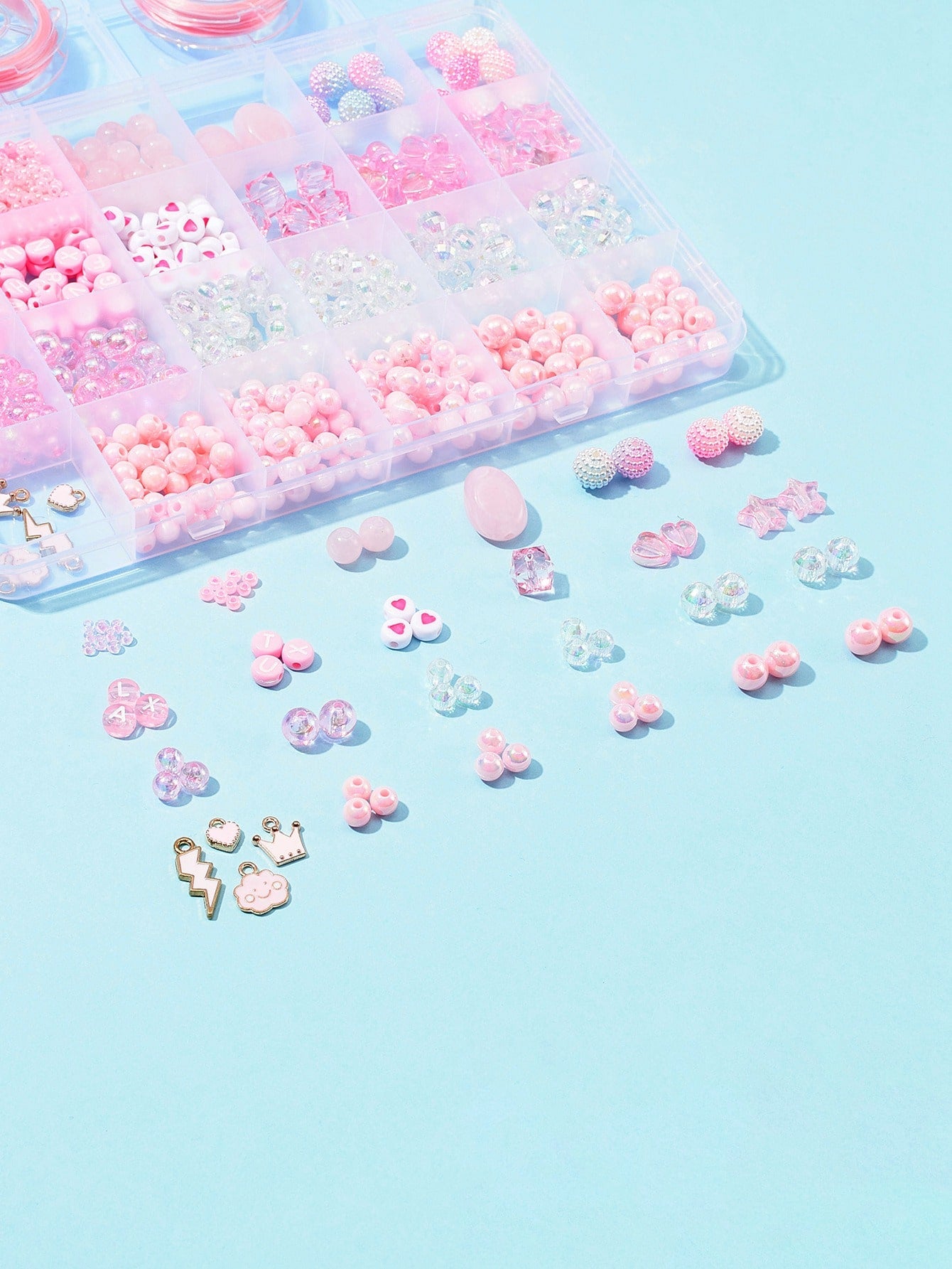 1box Bead DIY Jewelry Accessory 2rolls String