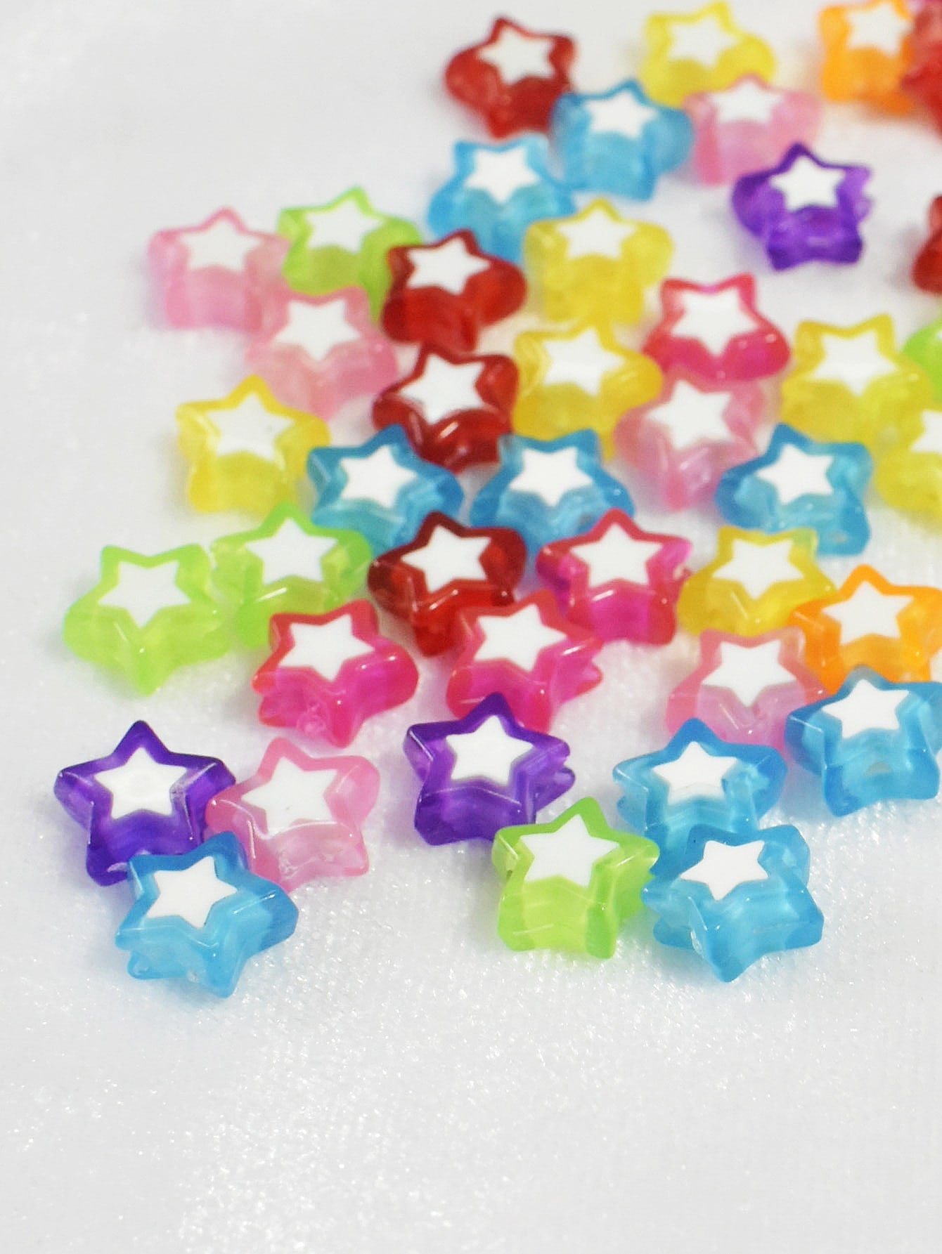 1box Heart Shaped DIY Bead 1box Elastic String