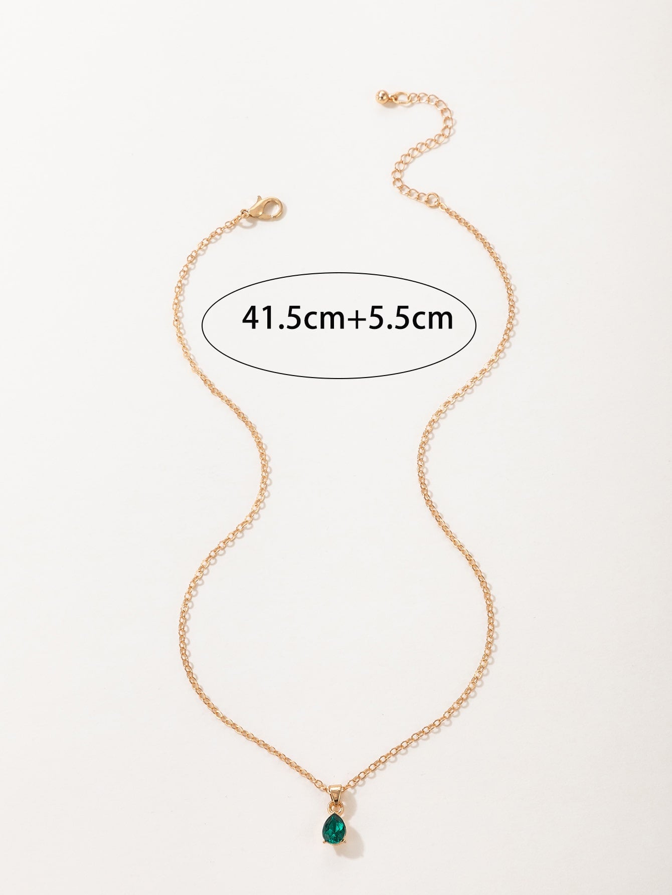 Cubic Zirconia Round Charm Necklace