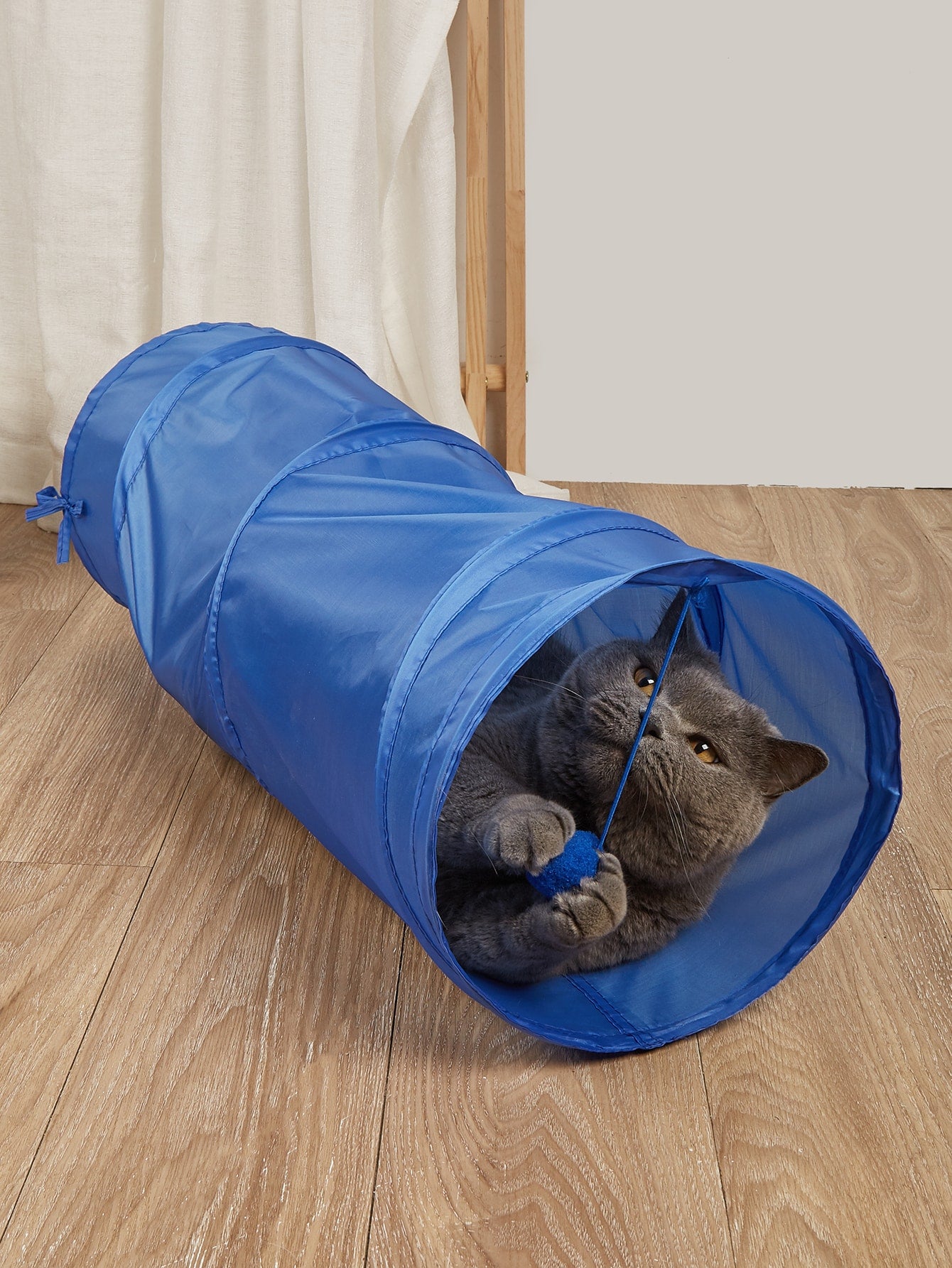 1pc Solid Color Foldable Cat Tunnel