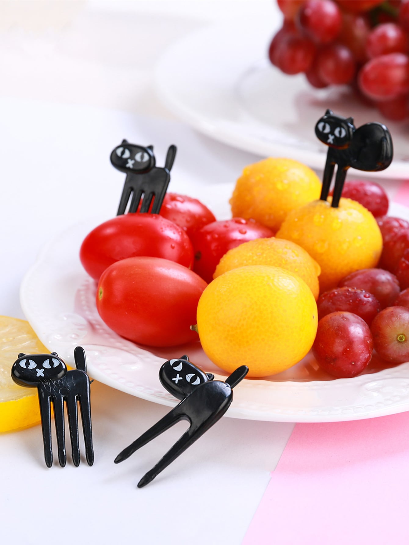 6pcs Cat Design Fork