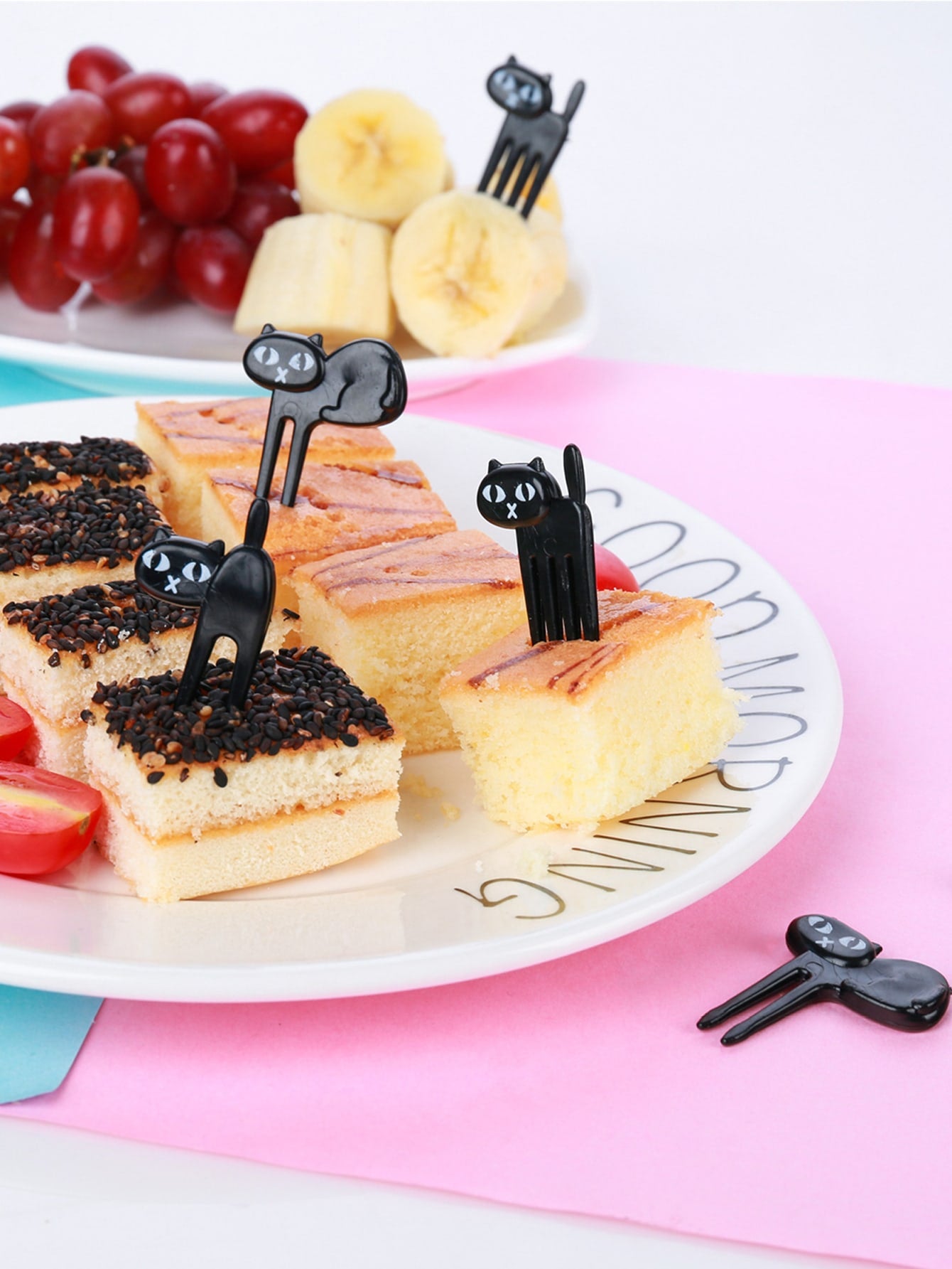 6pcs Cat Design Fork