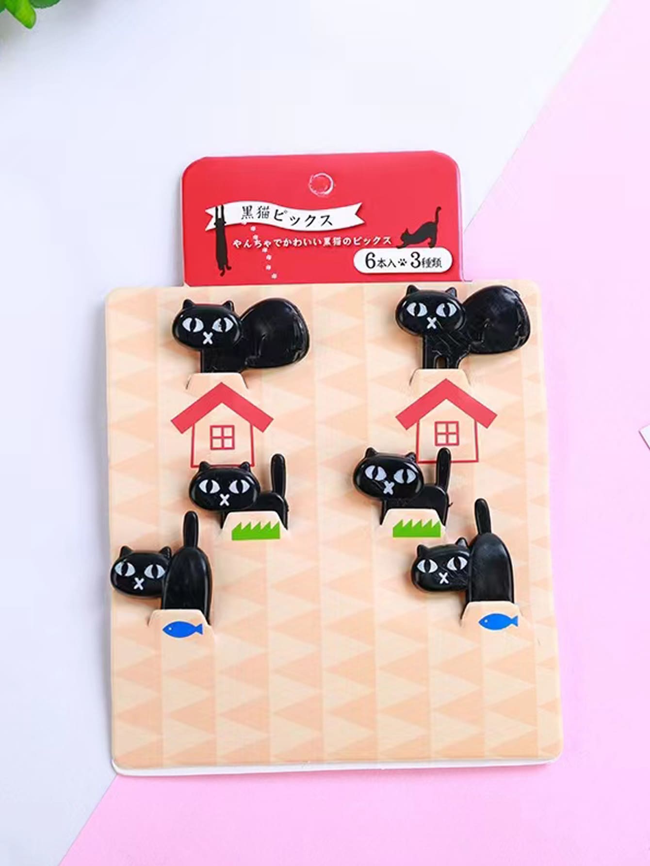 6pcs Cat Design Fork