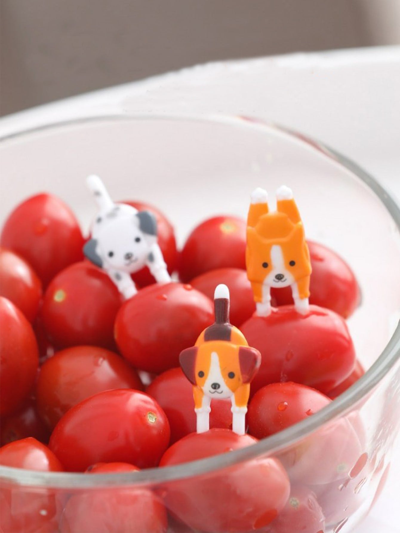 7pcs Cartoon Animal Random Mini Fruit Fork
