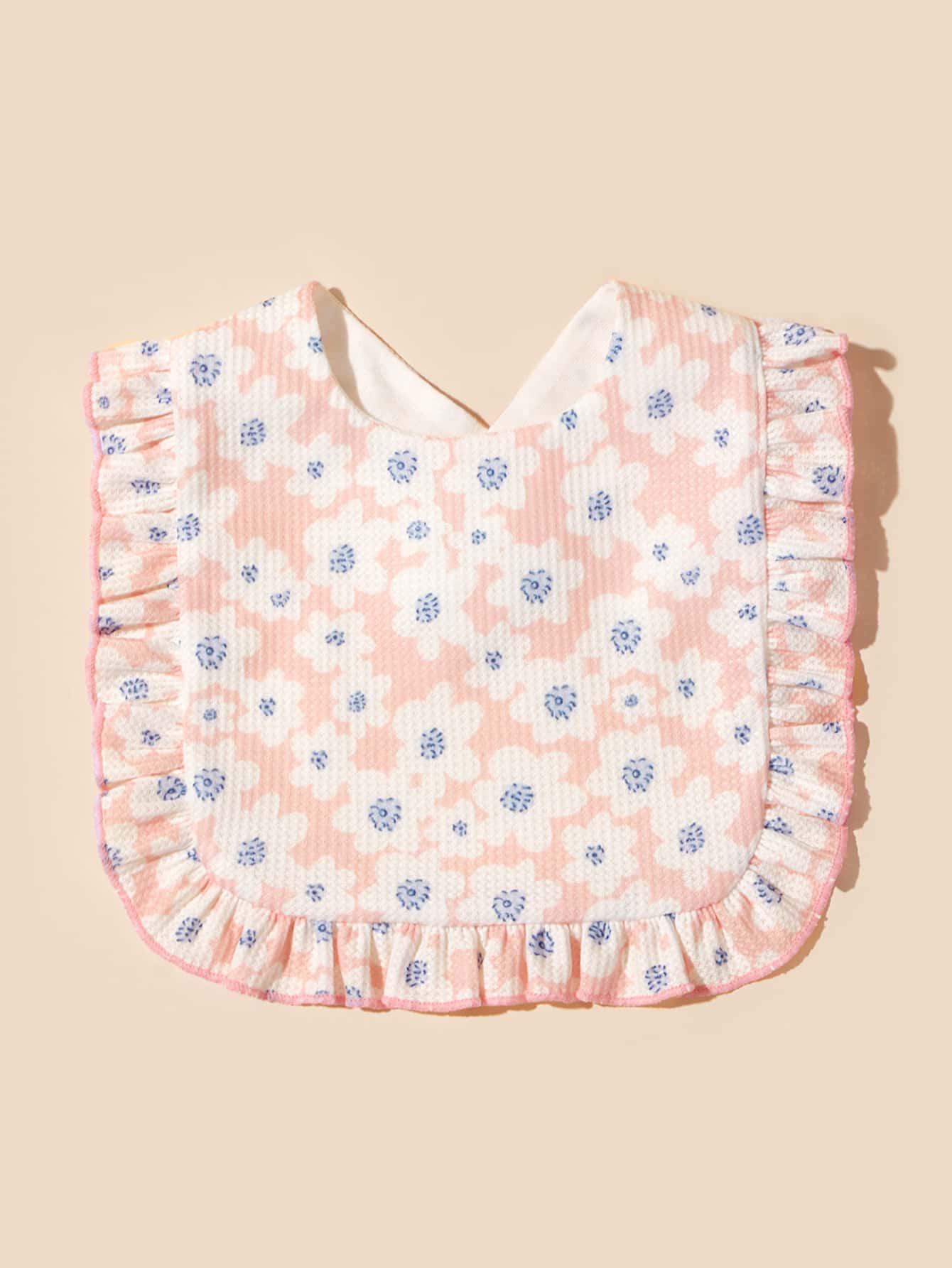 1pc Baby Flower Pattern Bib