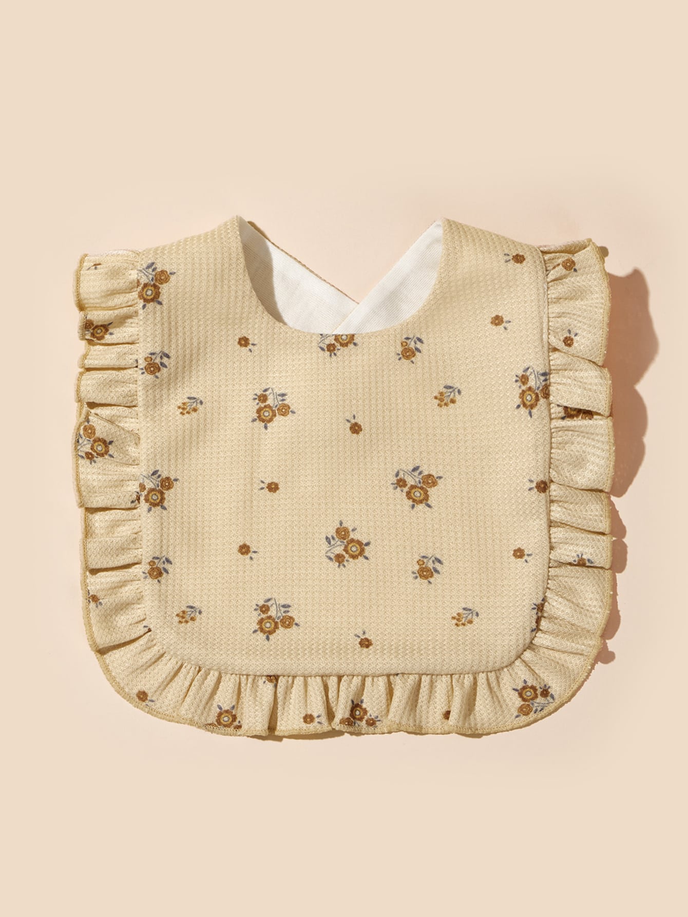 1pc Baby Flower Pattern Bib
