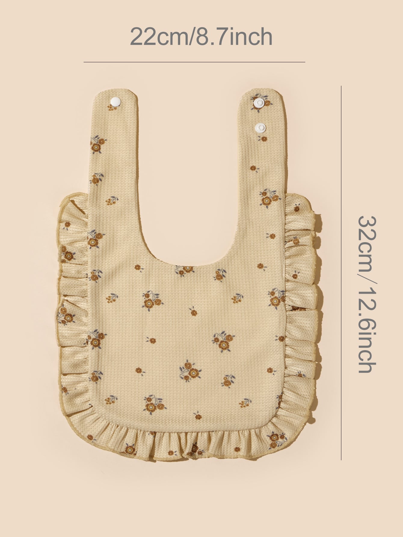 1pc Baby Flower Pattern Bib
