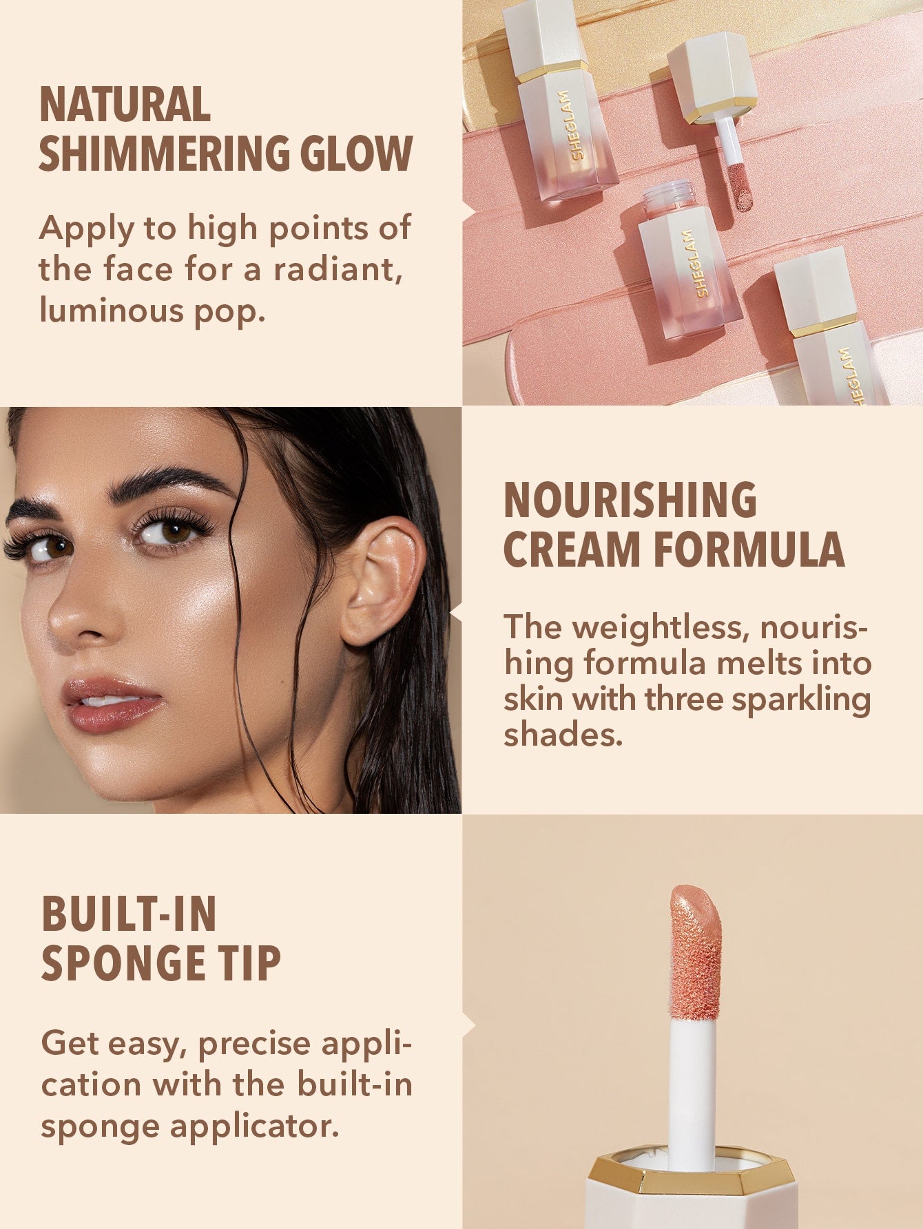 SHEGLAM Glow Bloom Liquid Highlighter Bellini Brunch