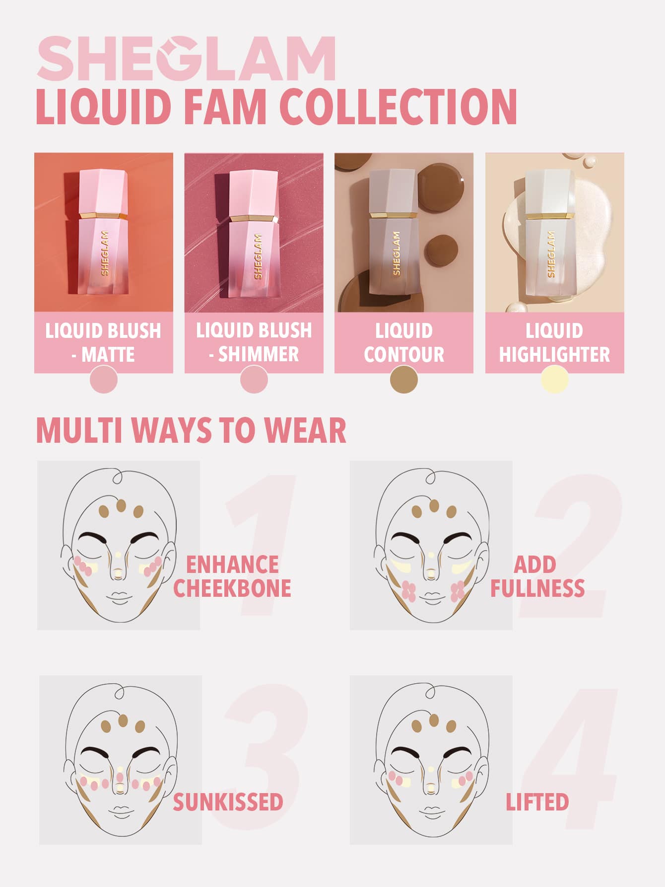 SHEGLAM Color Bloom Liquid Blush Matte Finish Float On