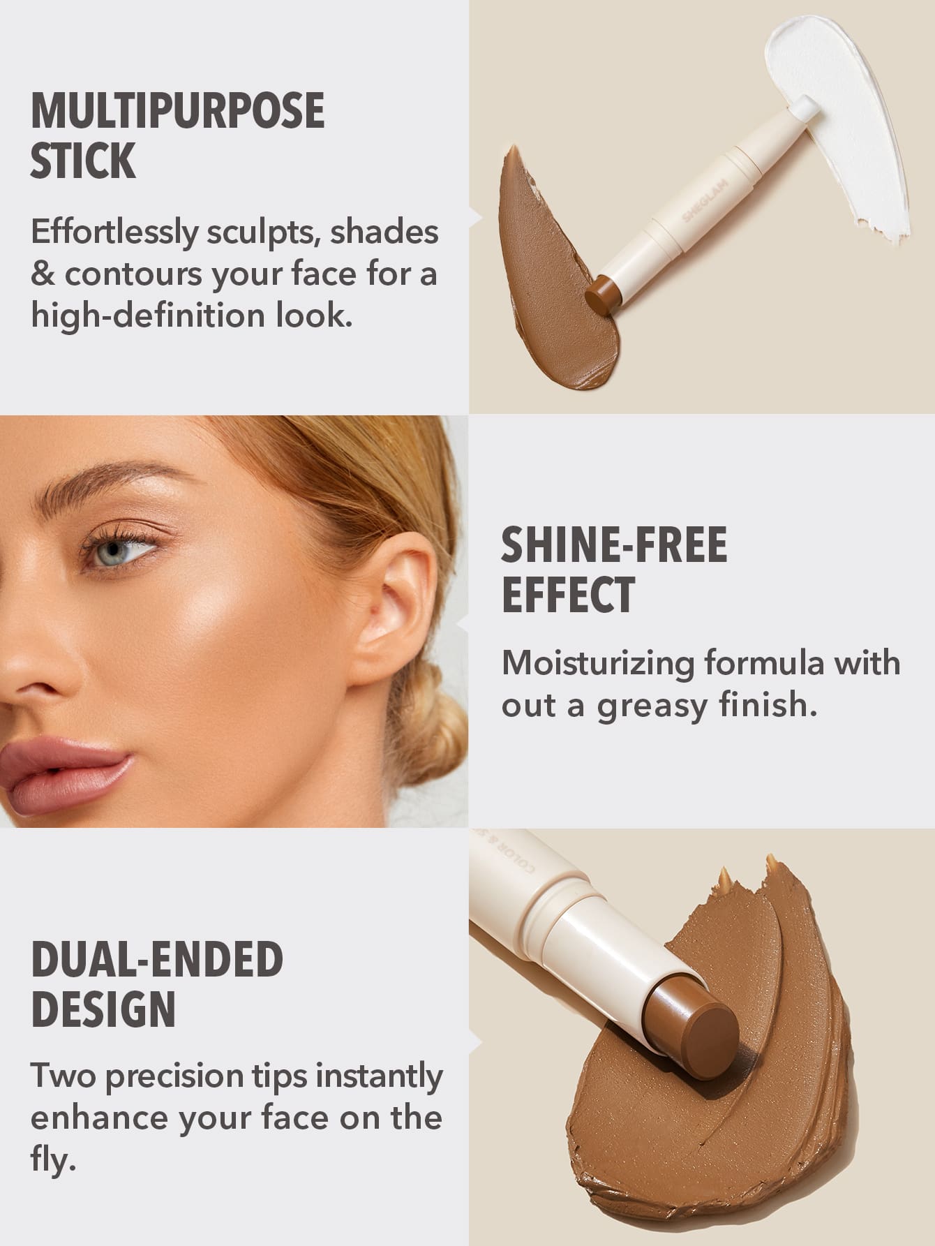 SHEGLAM Color Sculpt Stick Pearl Sand