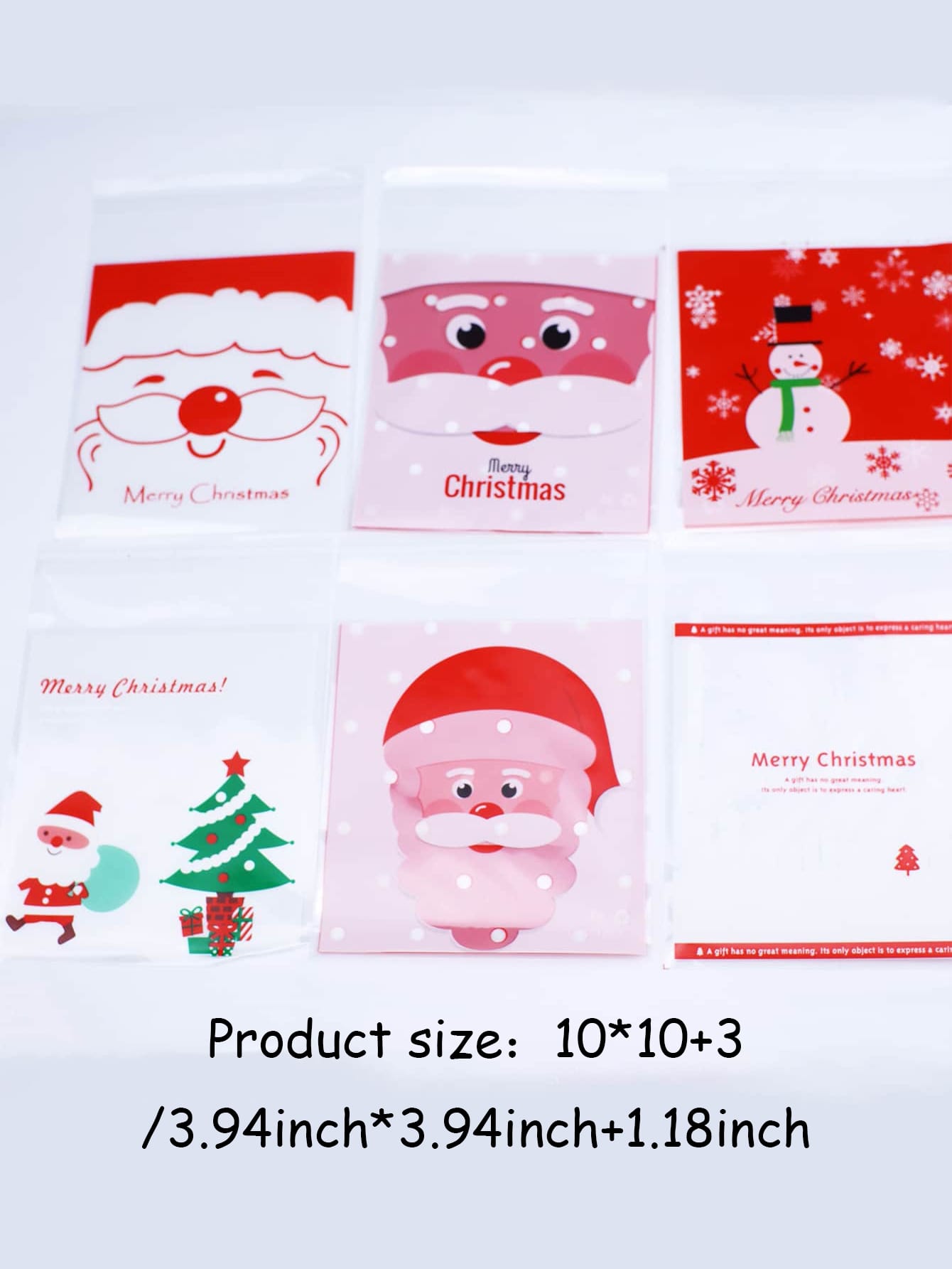 50pcs Christmas Pattern Random Candy Packaging Bag