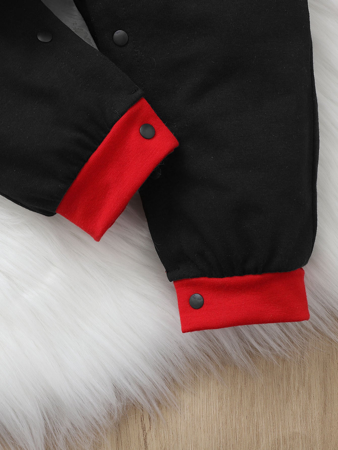Baby Christmas Snowman Letter Graphic Jumpsuit Hat
