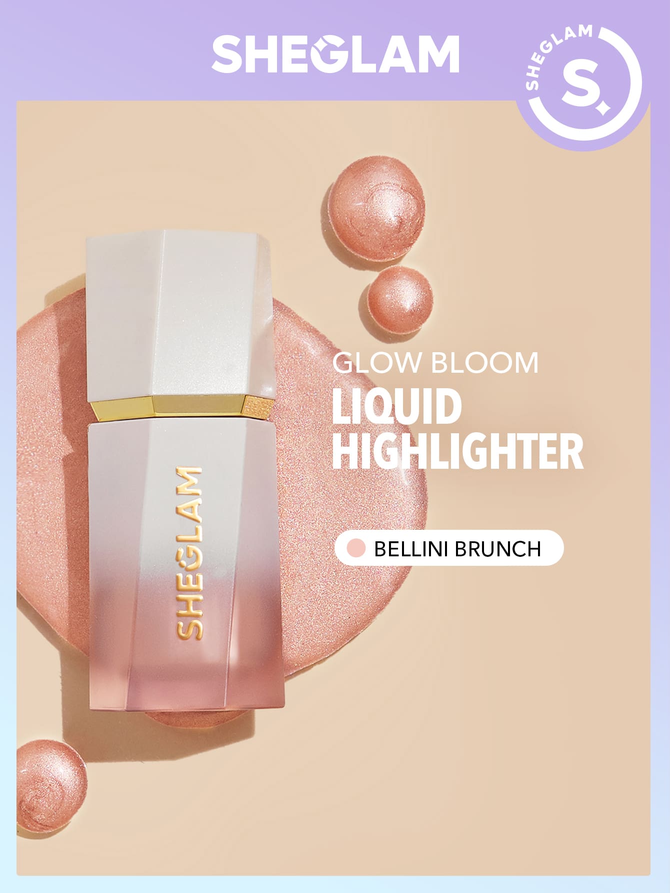 SHEGLAM Glow Bloom Liquid Highlighter Bellini Brunch
