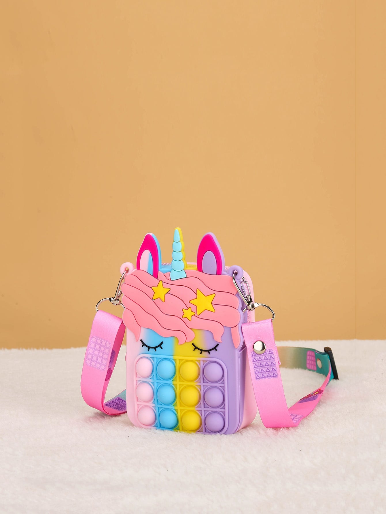 Girls Cartoon Design Pop It Novelty Bag