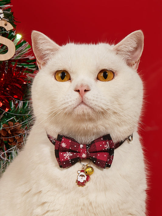 1pc Christmas Santa Pendant Pet Collar
