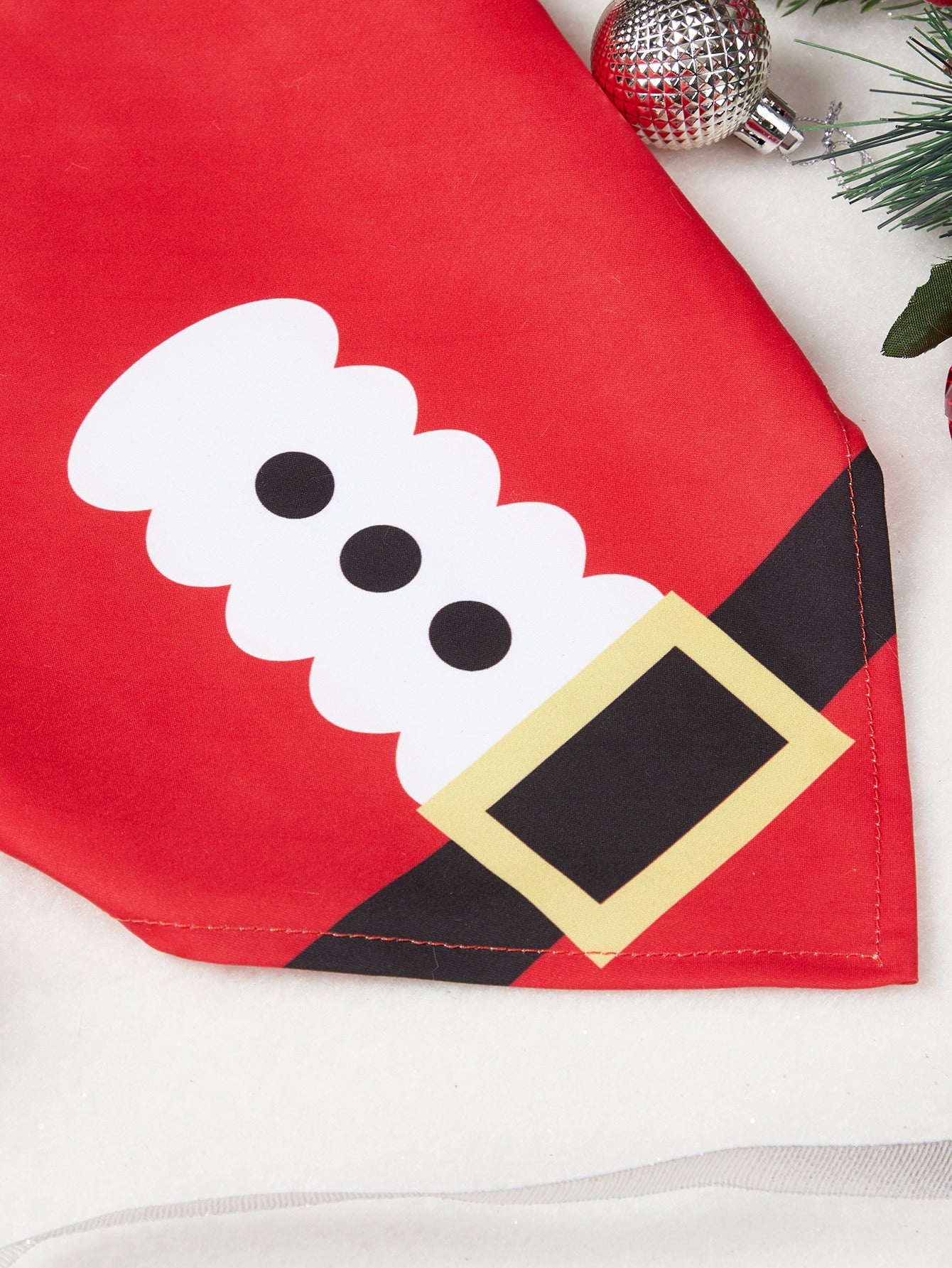 PETSIN Christmas 1pc Santa Claus Print Pet Bandana