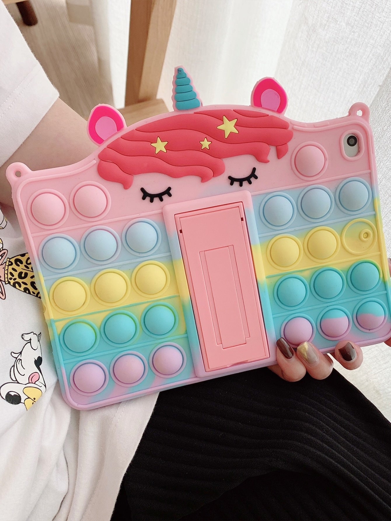 Unicorn Design Silicone Case Compatible With iPad